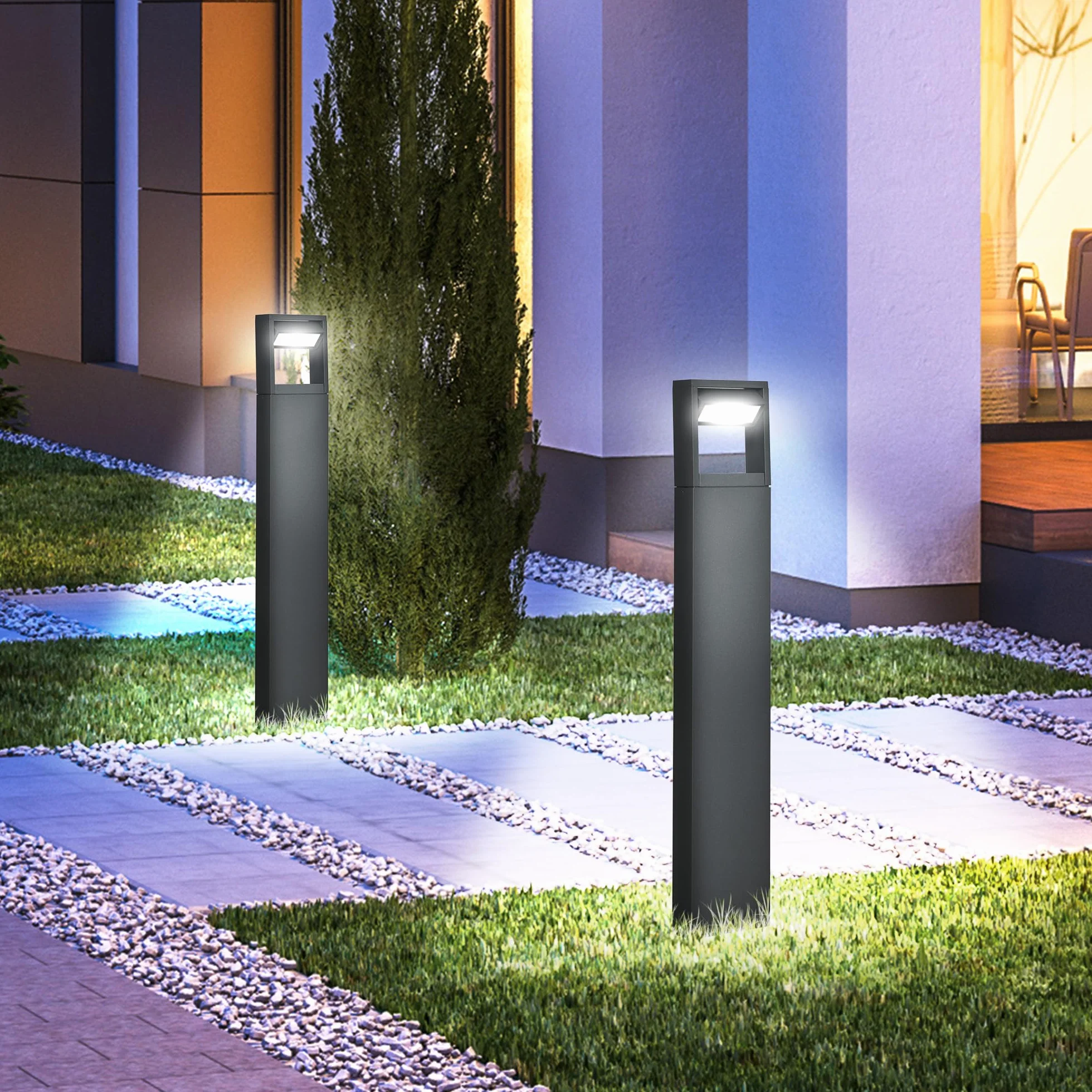 Lampa ogrodowa LED, regulowana, wodoodporna IP65, na szlak