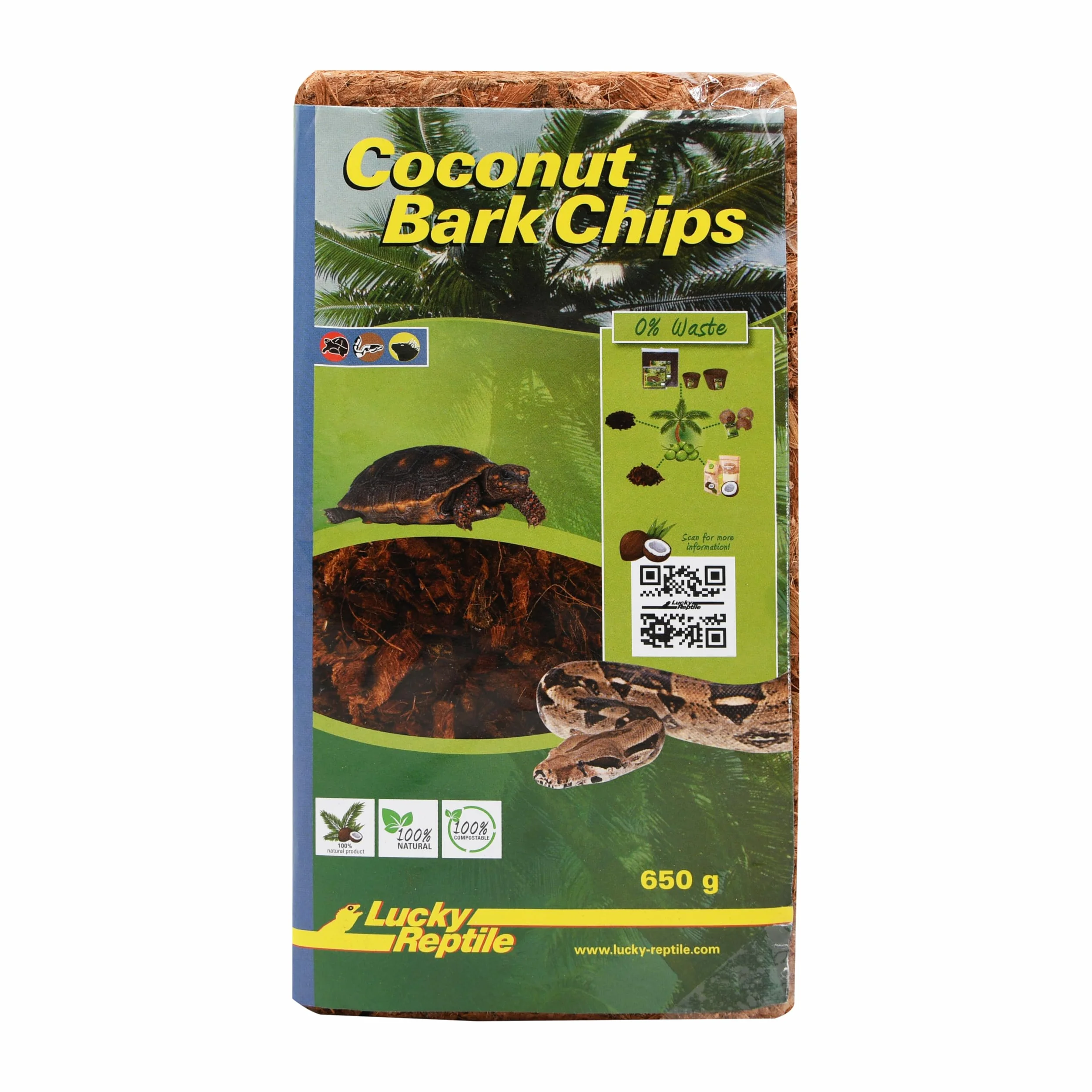 Lucky Reptile Chipsy kokosowe, rozmiar: 650 g