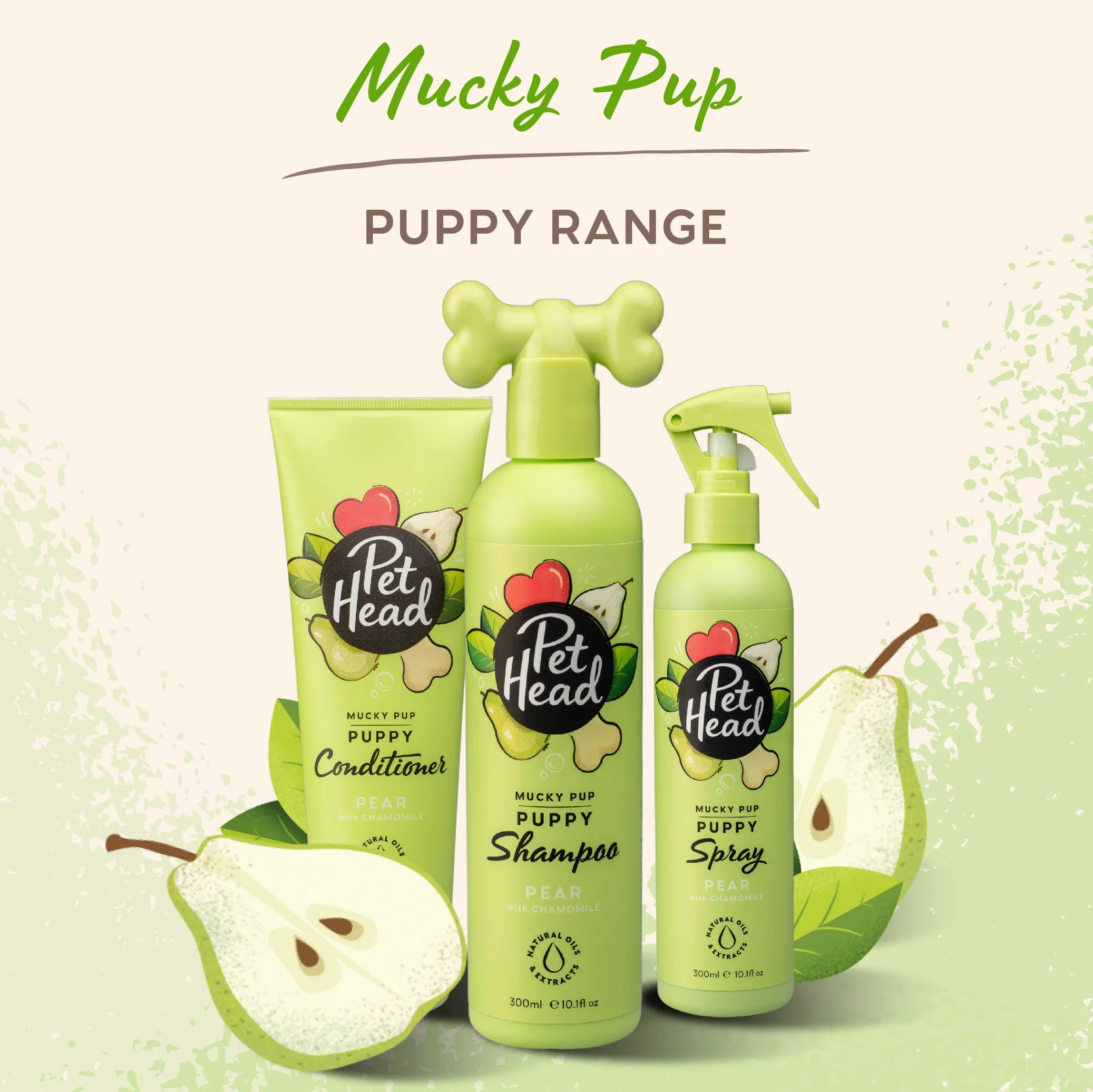 Pet Head Puppy Conditioner for Puppies from 8 Weeks, Green, 250 ml, 90222A