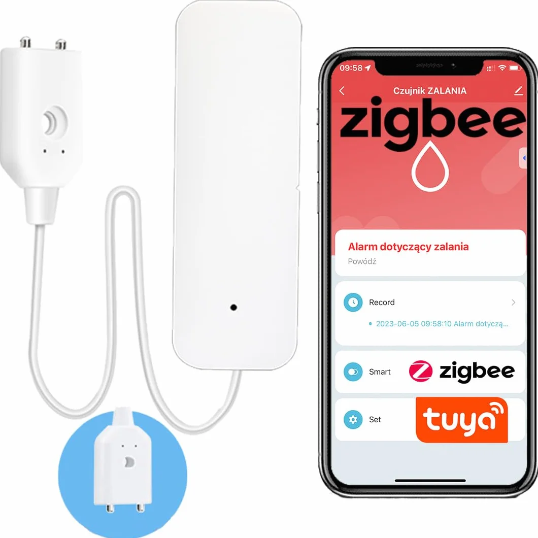 Sone Smart One Czujnik Zalania Wody Zigbee Tuya Sensor