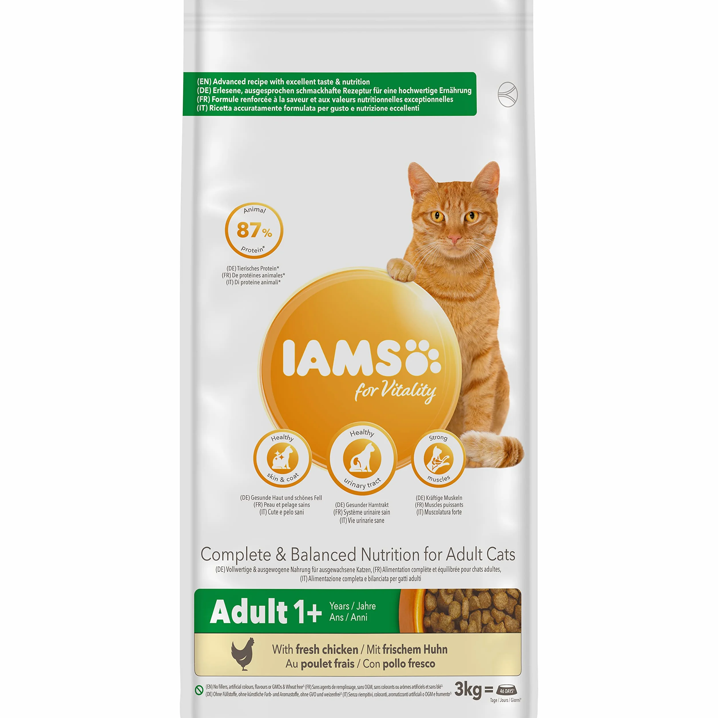 IAMS Sucha karma dla kotów z kurczakiem 3 kg 1-6 lat