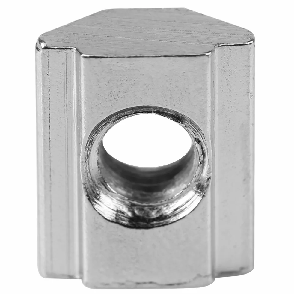 Akozon T-Slot 50szt Nakrętka przesuwna T-slot ze stali węglowej powlekanej niklem do profilu aluminiowego (EU 20-M5)