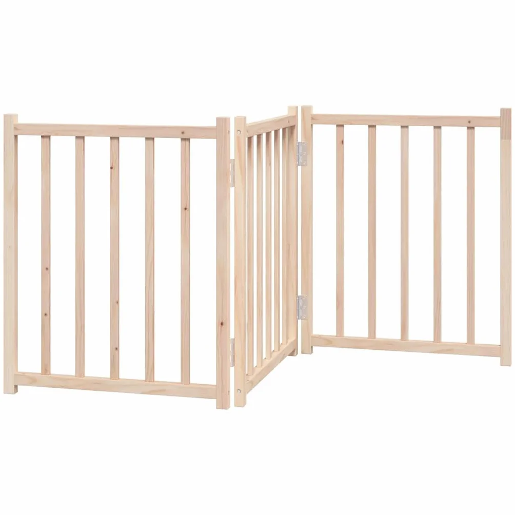 vidaXL SkÅ‚adana bramka zabezpieczajÄ…ca dla psa, 3 panele, 150 cm, bramka dla zwierzÄ…t, bramka bezpieczeÅ„stwa dla psów, bramka bezpieczeÅ„stwa dla psa