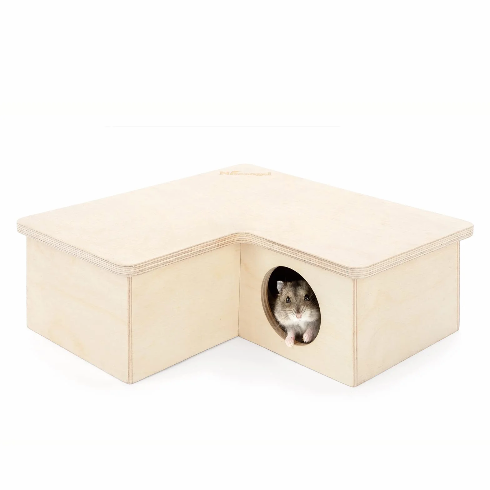 Niteangel Wielokomorowy labirynt chomika – kryjówki wielopokojowe i zabawki do odkrywania tuneli dla chomika, myszoskoczków, myszy, lemingów (3-pokojowe małe)