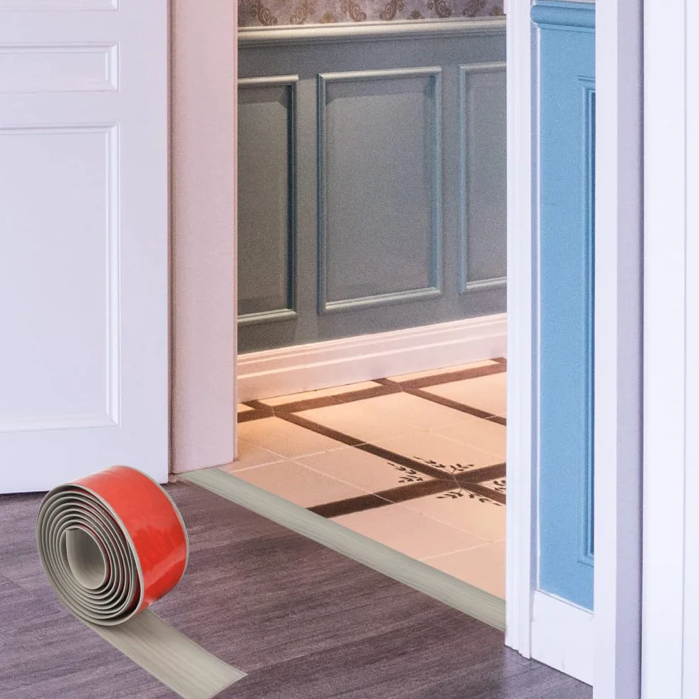 Listwa przejściowa do podłóg, samoprzylepna, listwa rozdzielająca do drzwi podłogowych, listwa przejściowa, do podłóg, 2 m x 5 cm, listwa przejściowa do podłóg laminowanych