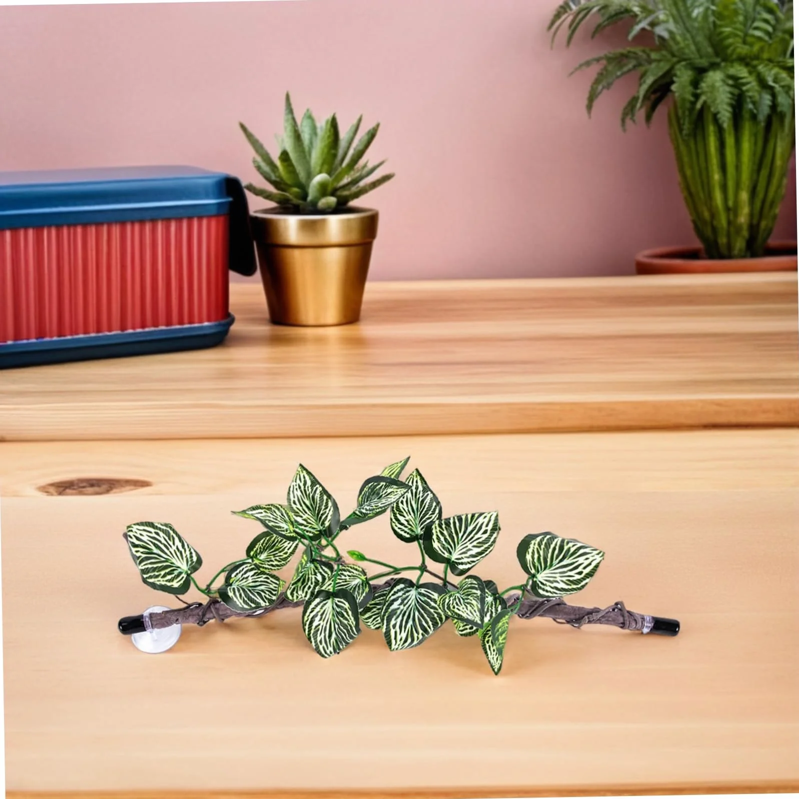 ORFOFE 2 Szt. Realistic Jungle Vines with Suction Cup for Reptile Tank Climbing Branches Flexible Terrarium Plant Decoration for Snakes Lizards Amphibians And Spiders
