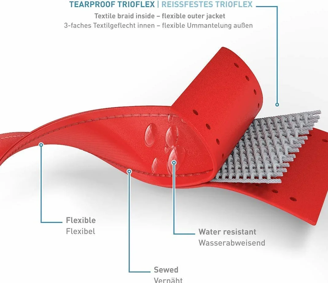 PetTec smycz treningowa dla psa 2-10 m regulowana do 80 kg Trioflex wodoodporna