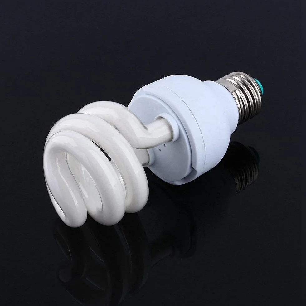 13W UVB 5.0, E27 Baza Energooszczędna Żółw Terrarium Terrarium Lampy REPTILE Żarówka UV, Wydajna do 50 cm, Symuluje pustynię, dostarcza promienie wapnia