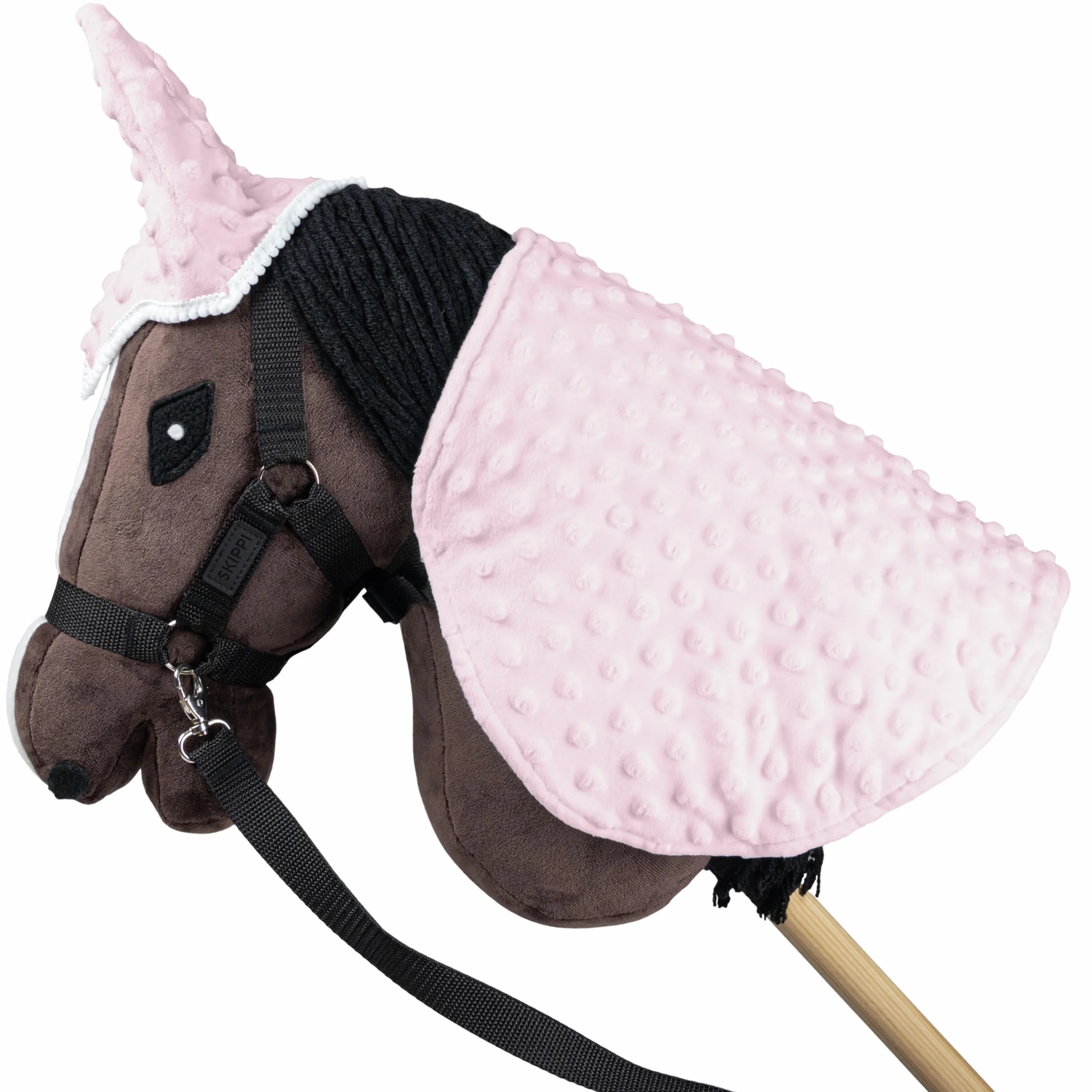 SKIPPI Derka i Nauszniki dla Hobby Horse - Różowa, Hobby Horse Akcesoria