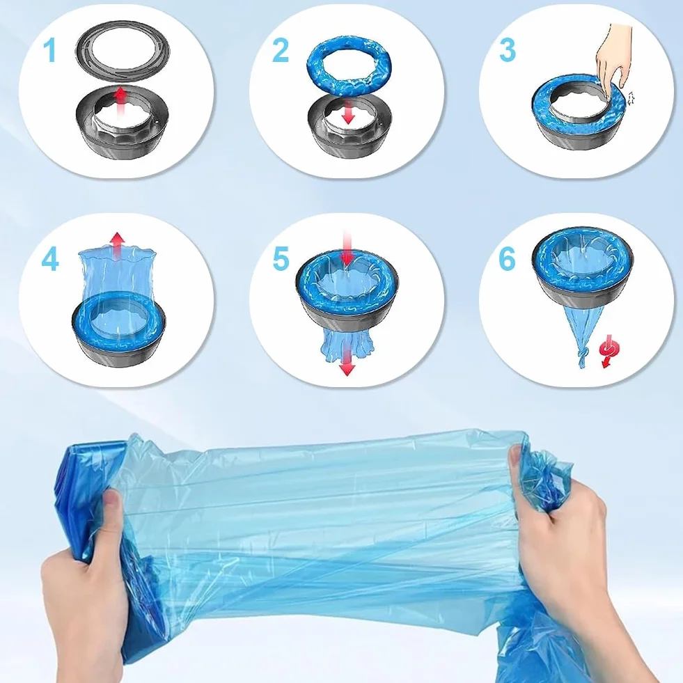 6-pak, kompatybilny woreczek na napoje dla Litter Genie XL & LitterLocker Fashion & LitterLocker II