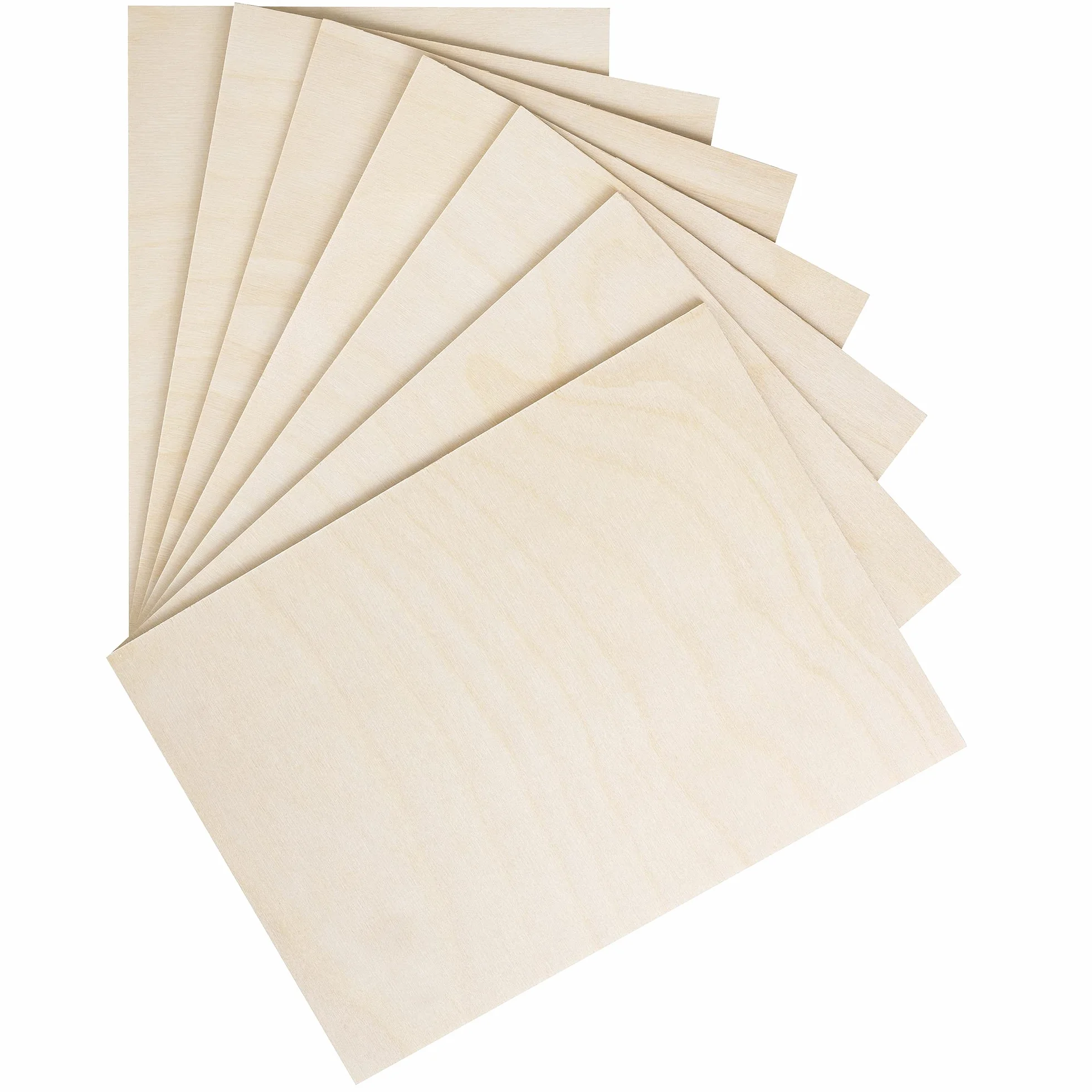 Creative Deco 3 x A4 Sklejka 3mm | 300 x 210 x 3 mm (+/- 2mm) | Płyty ze Sklejki do Majsterkowania i Prac Manualnych Pirografii, Cięcia Laserem, Modelarstwa, Frezowania, Ploter CNC, Wyrzynarka