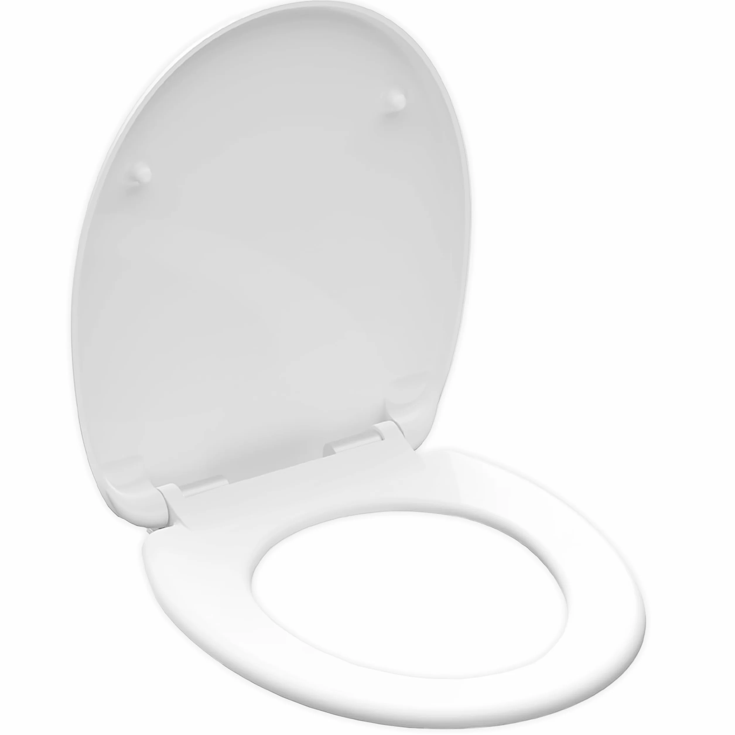 KRUMAD Deska sedesowa z wolnym opadaniem - uniwersalna klapa WC z systemem Soft-Close, regulowanym rozstawem 13–20 cm i szybkim montażem - solidna klapa PP z zestawem montażowym