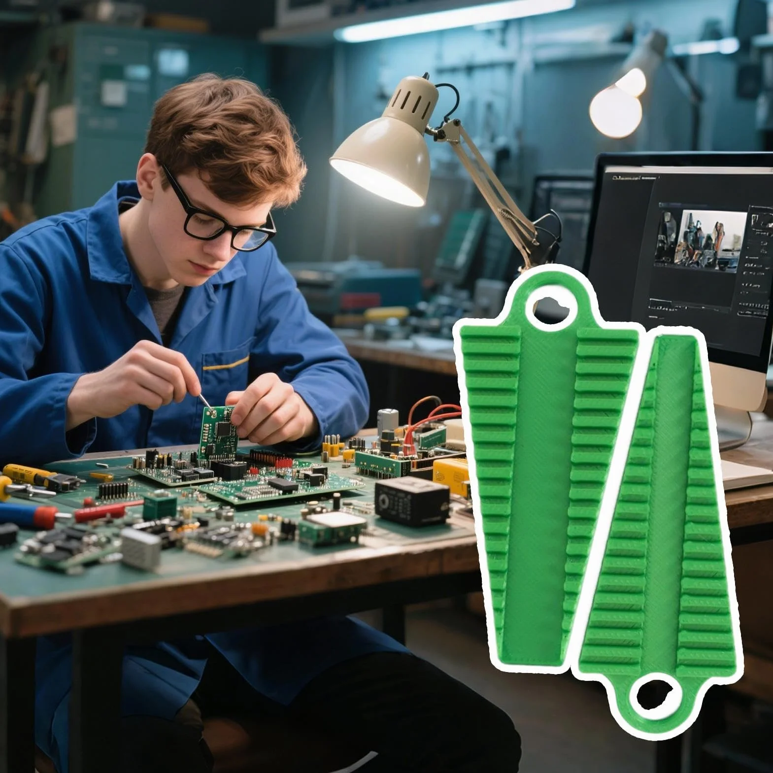 Elektroniczne narzędzie do gięcia przewodów rezystorowych, antypoślizgowe, precyzyjne