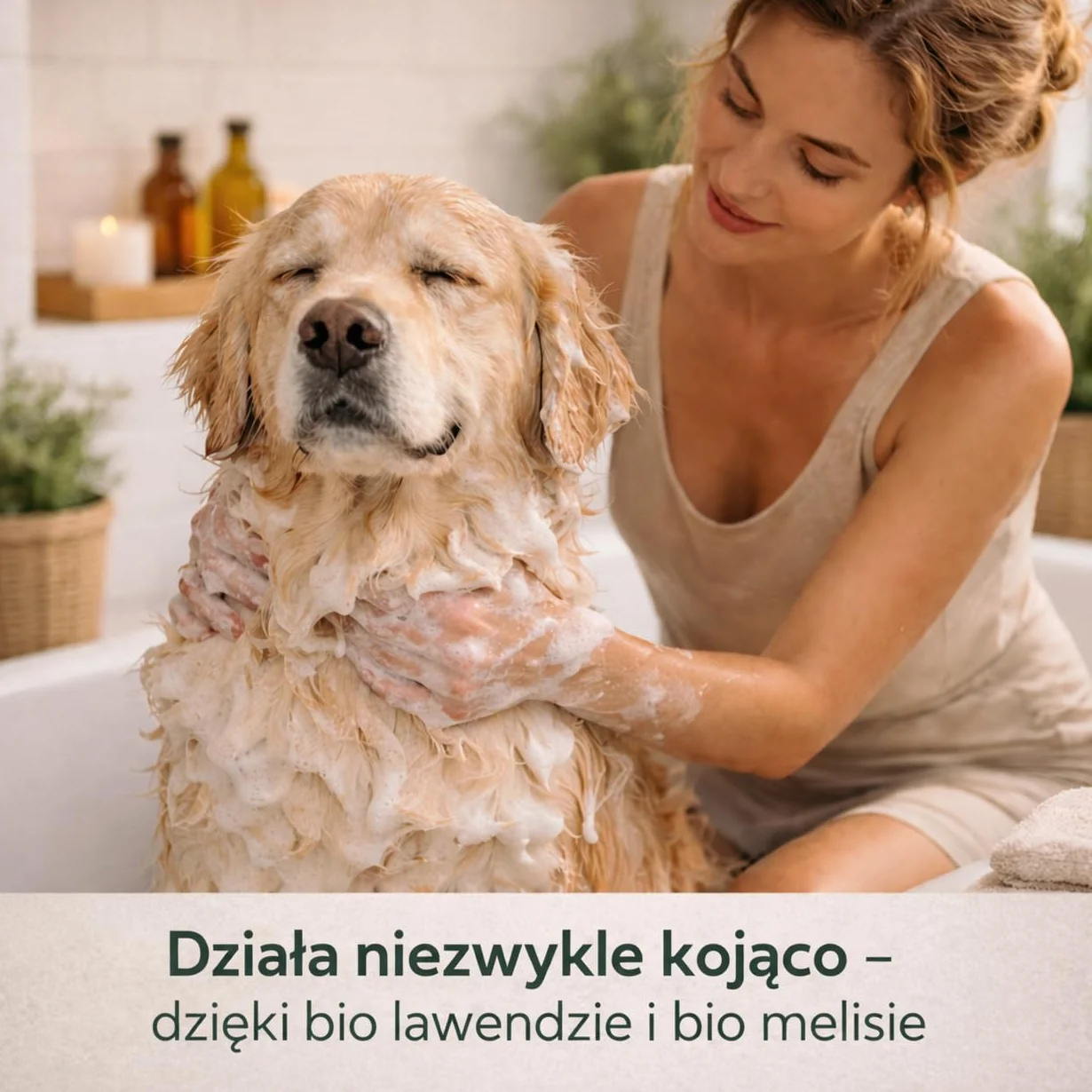 Dr. Hugo – naturalny szampon dla psów z ekologiczną lawendą i melisą. Zapewnia błyszczącą sierść, przeznaczony do skóry wrażliwej. Wyprodukowano w Niemczech, neutralne pH, bez parabenów i silikonów.