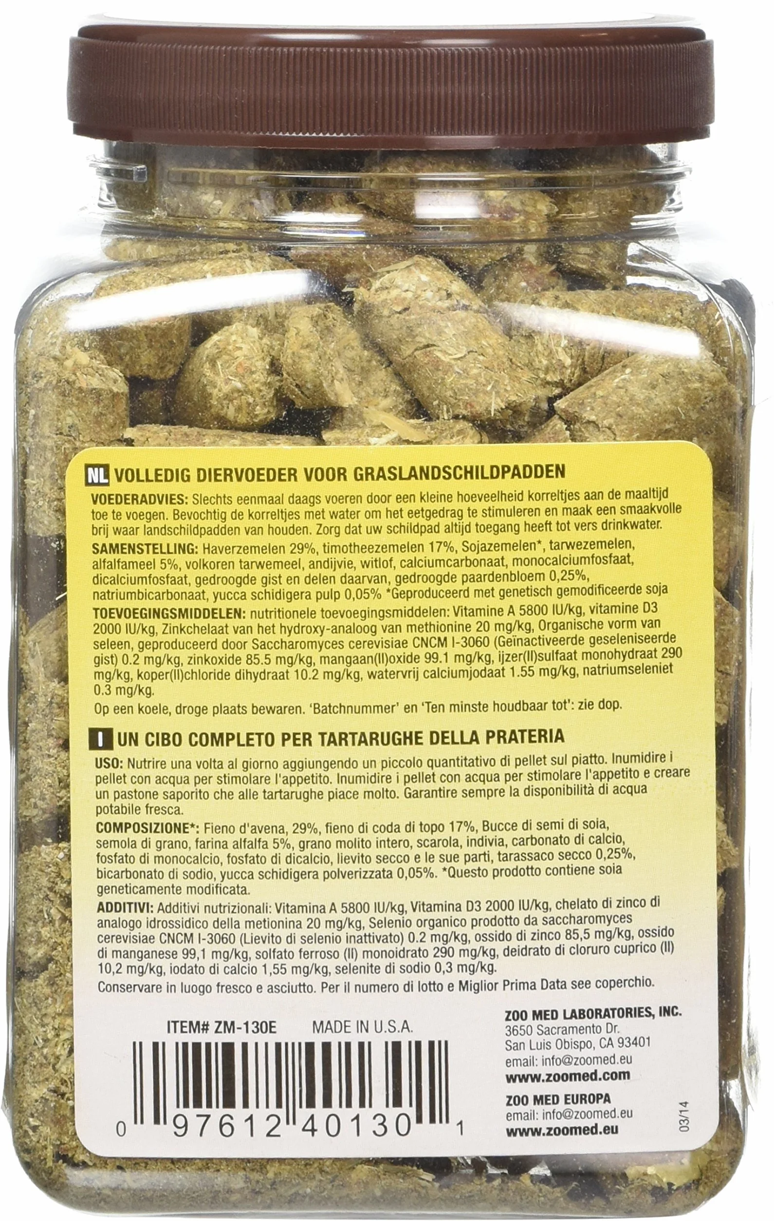 Zoo Med Natural Grassland Tortoise Food 241 g granulat paszowy dla żółwi