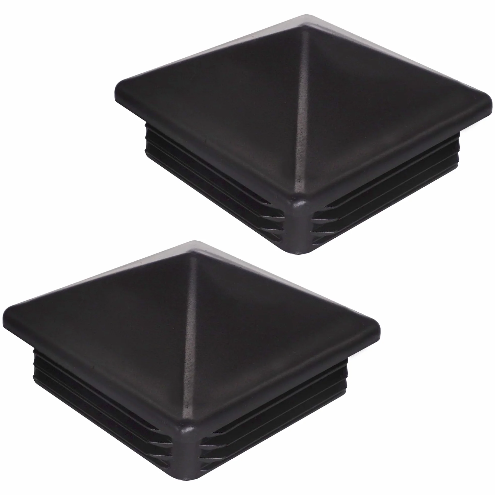 Zatyczki plastikowe kwadratowe 100 x 100 mm RAL 9005 Czarny 2 szt.