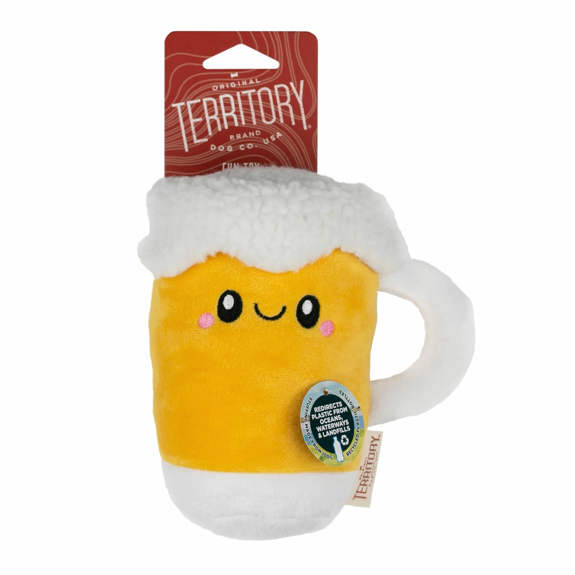 Territory Fun Foodie Friends piszcząca pluszowa zabawka dla psów, piwo