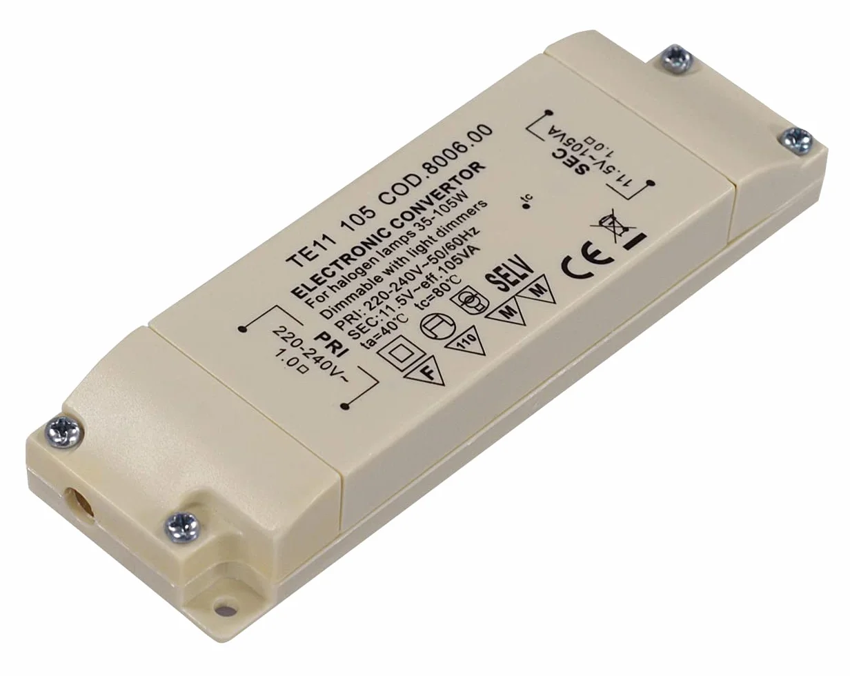 Transmedia LT2-2L Transformator Halogenowy, 105W, 230V, 10 x 10 x 10 cm