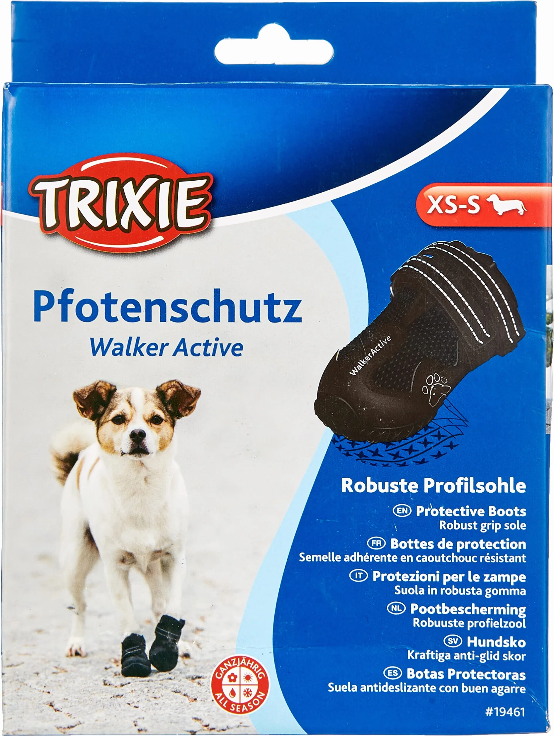 Trixie 4011905194615 Ochraniacze Na Łapy, 2x XS - S, Czarny