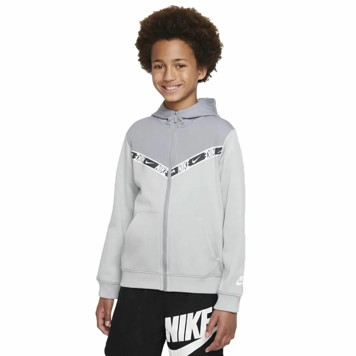 Nike Dziecięca kurtka sportowa sportowa szara, rozmiar 8-10 lat