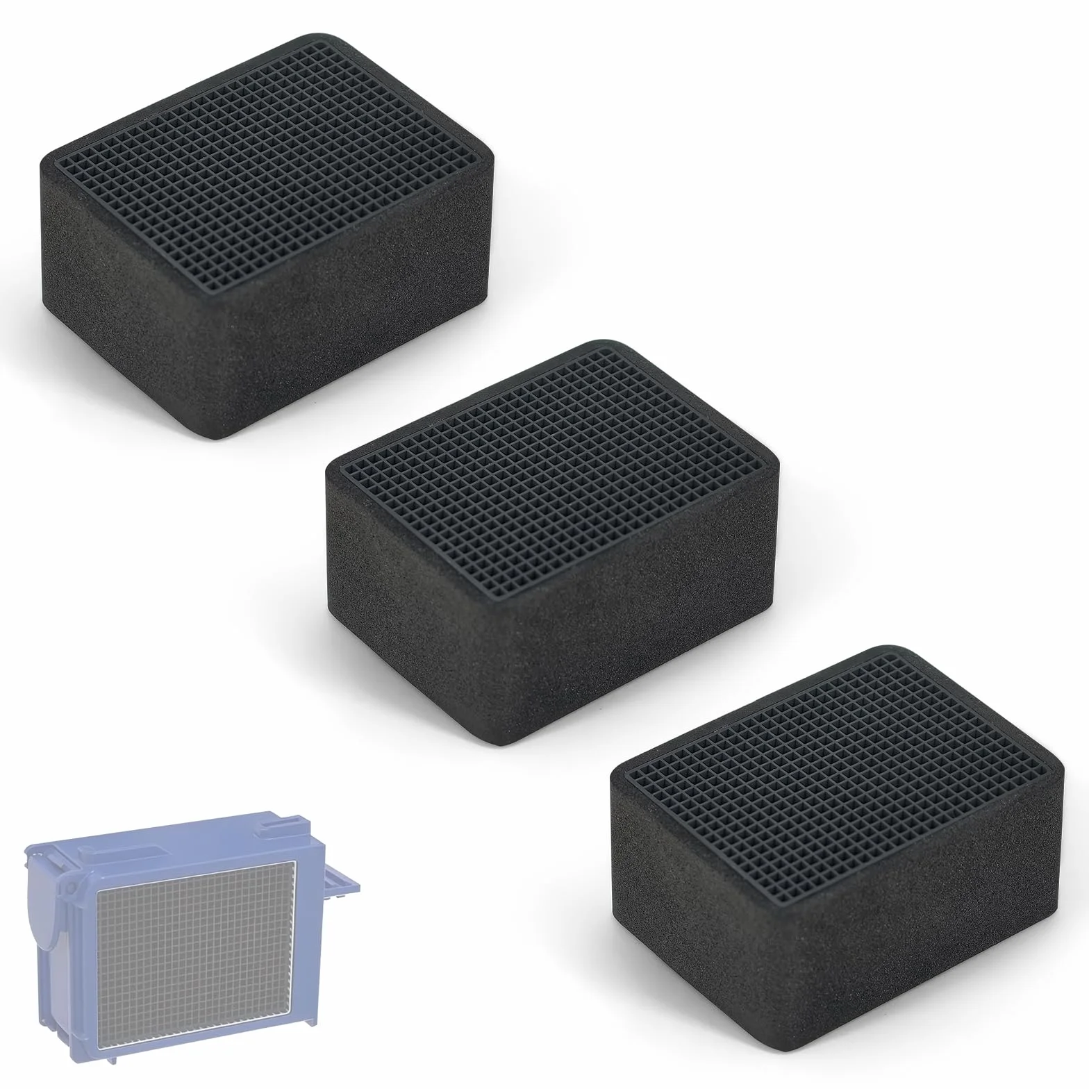 Filtr Węglowy Geberit DuoFresh 243.970.00.1 Wkład Filtrujący Neutralizator Zapachów 50×39×24 mm 3 Sztuki