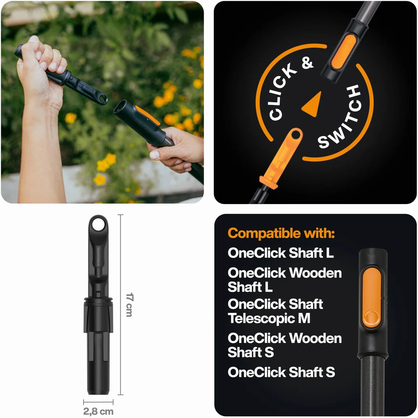 Fiskars QuikFit to Fiskars OneClick Adapter