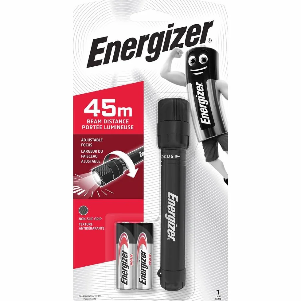 Energizer Led X Focus Latarka, Czarny, 2 Sztuki