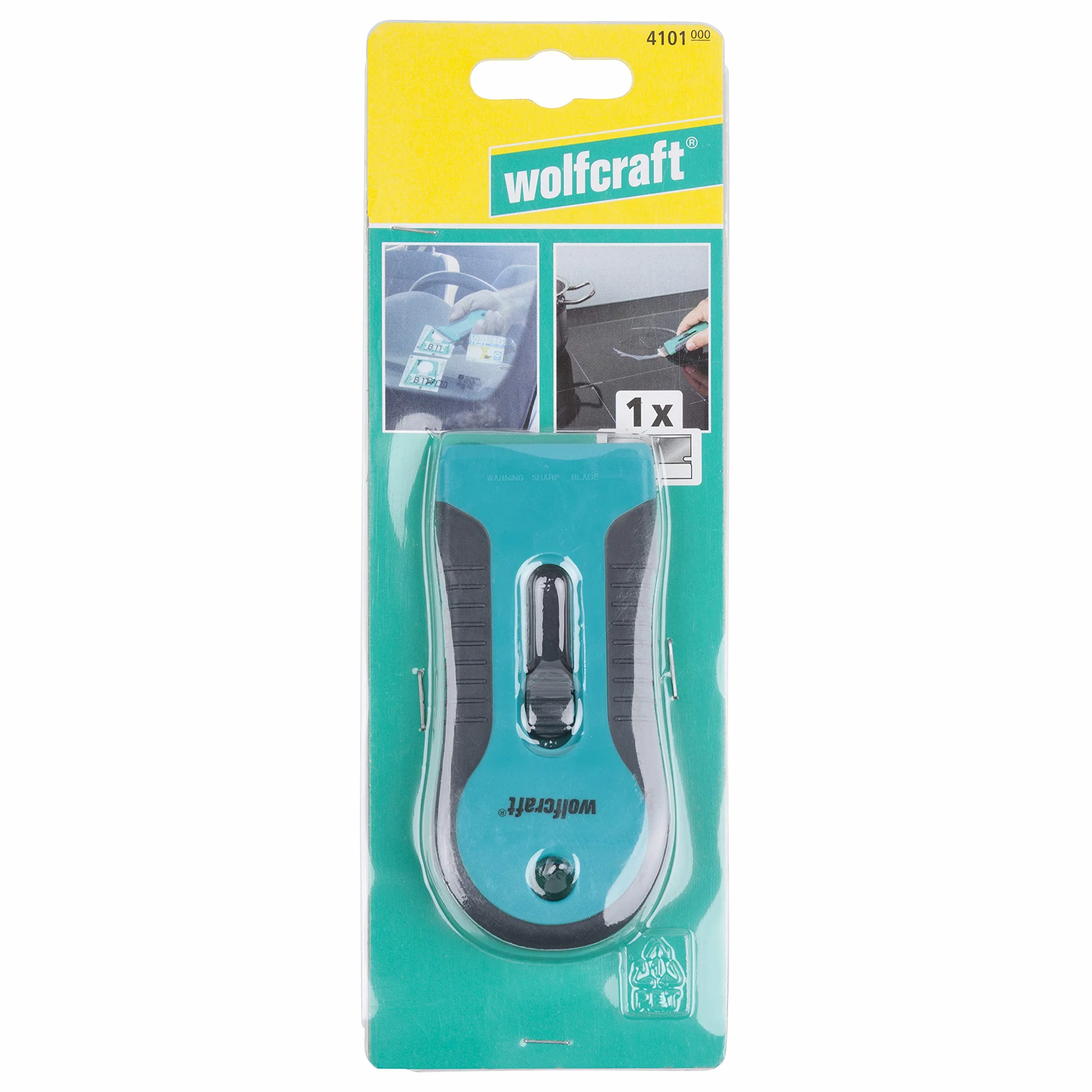 Wolfcraft 4101000 Skrobak, Czarny/Niebieski