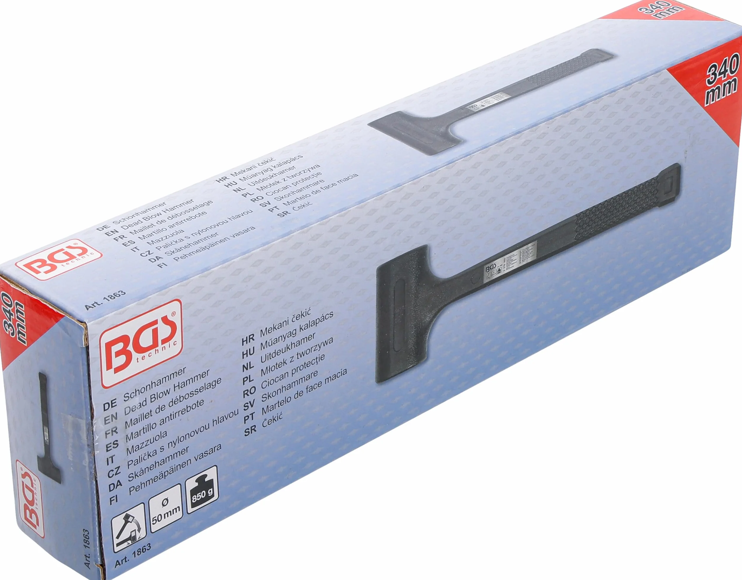 BGS 1863 Młotek z tworzywa bezodrzutowy Ø 50 mm 850 g