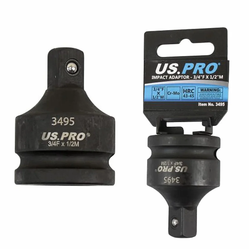 Adapter gniazda udarowego reduktor 3/4" F na 1/2" M US PRO