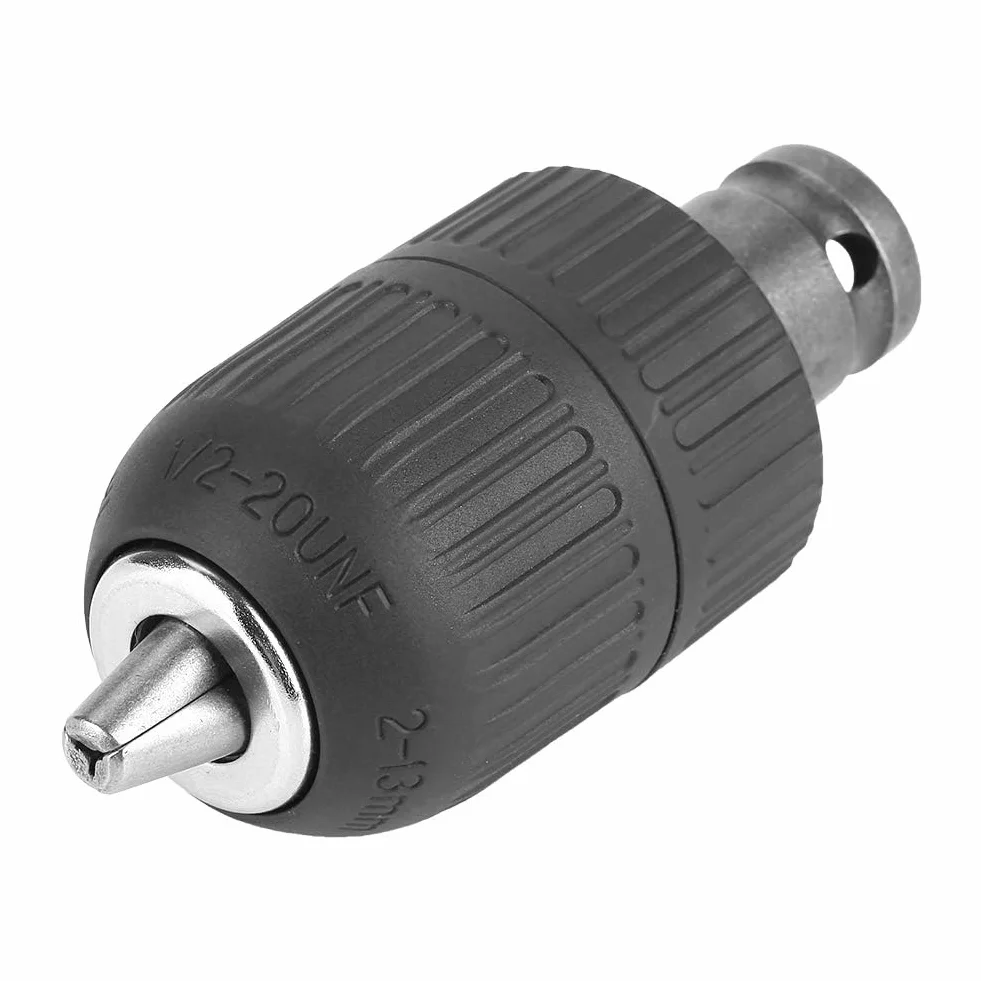 Uchwyt wiertarski, szybkozaciskowy uchwyt wiertarski 2-13 mm 1/2 "-20UNF z adapterem wiertarskim 1/2" do późniejszego montażu kluczy udarowych