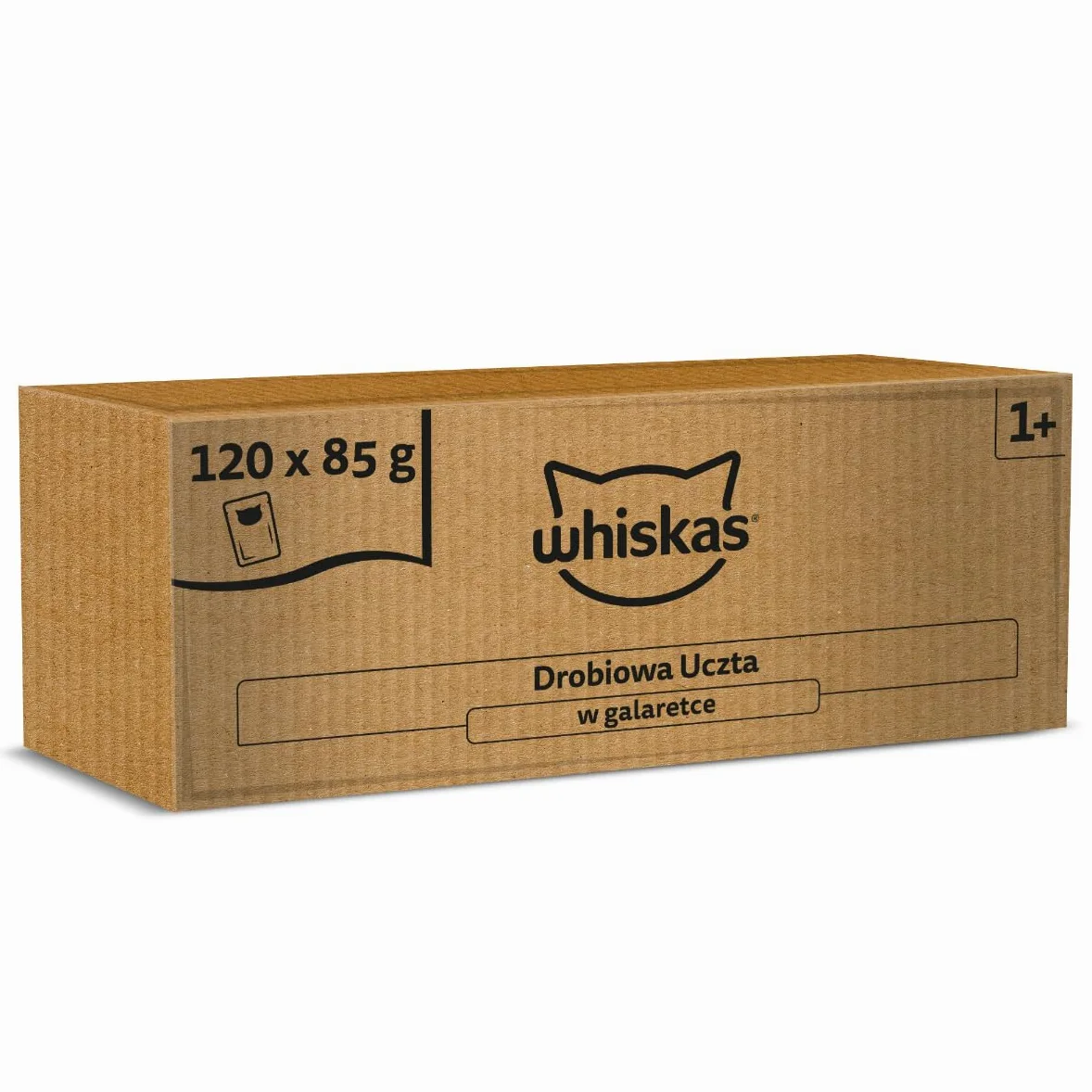 Whiskas Drobiowa Uczta w galaretce mokra karma dla kota 120x85g