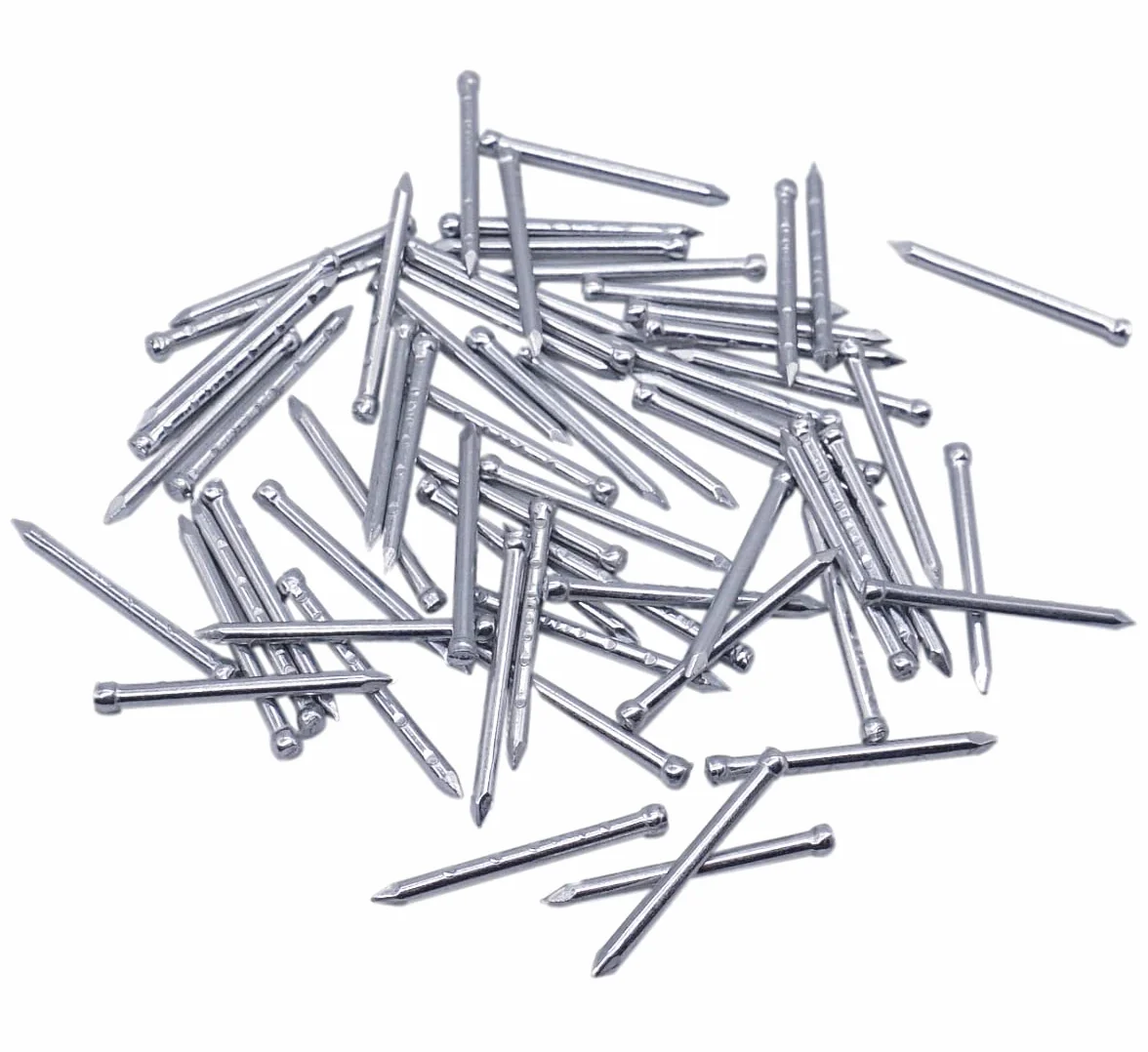 (opakowanie 200 szt.) małe gwoździe wykończeniowe 1,8 x 32 mm, gwoździe ze stali ocynkowanej, gwoździe do obróbki drewna (200, 1,8 x 32 mm)