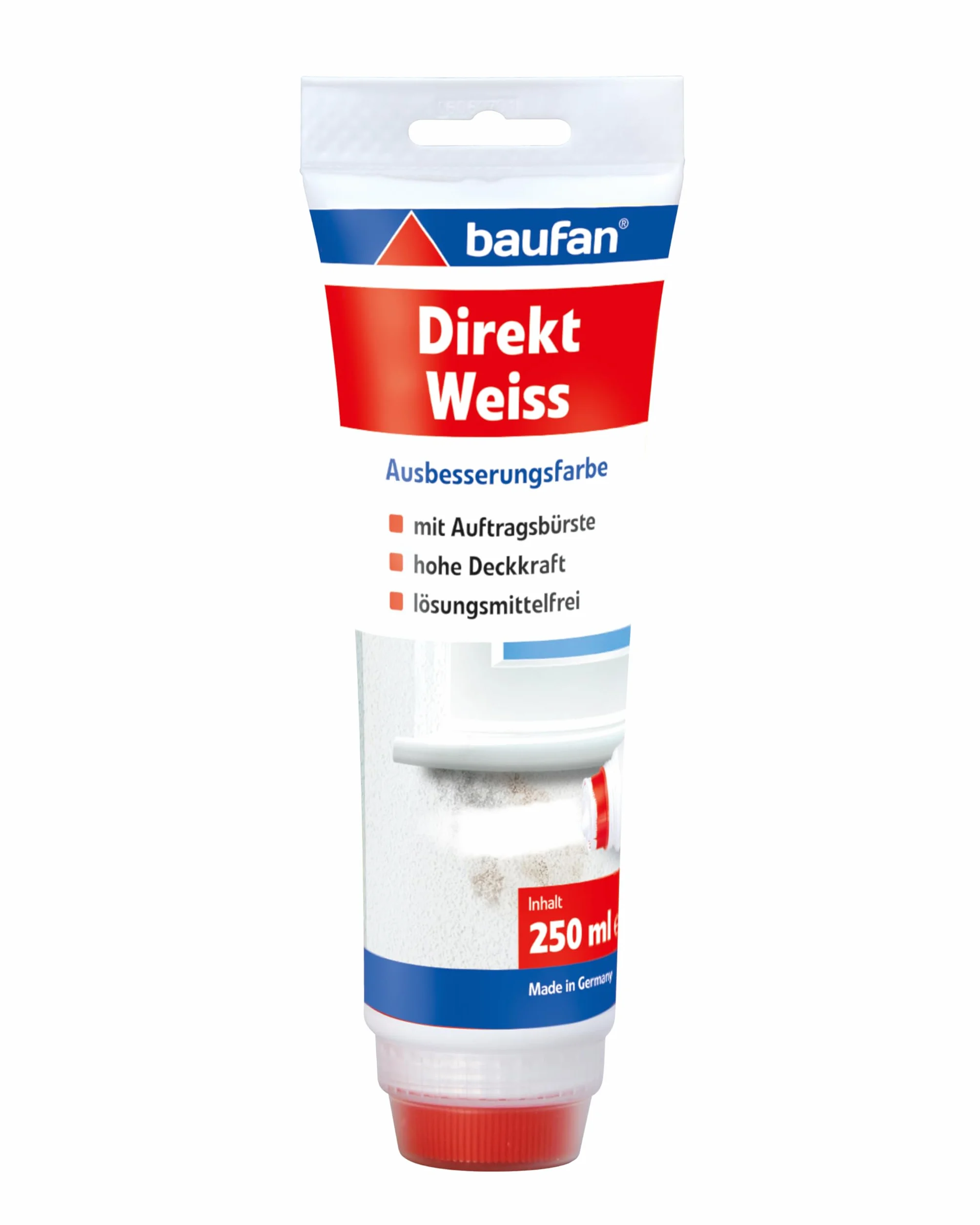 Baufan Bezpośrednia Farba Naprawcza Biała 250 ml