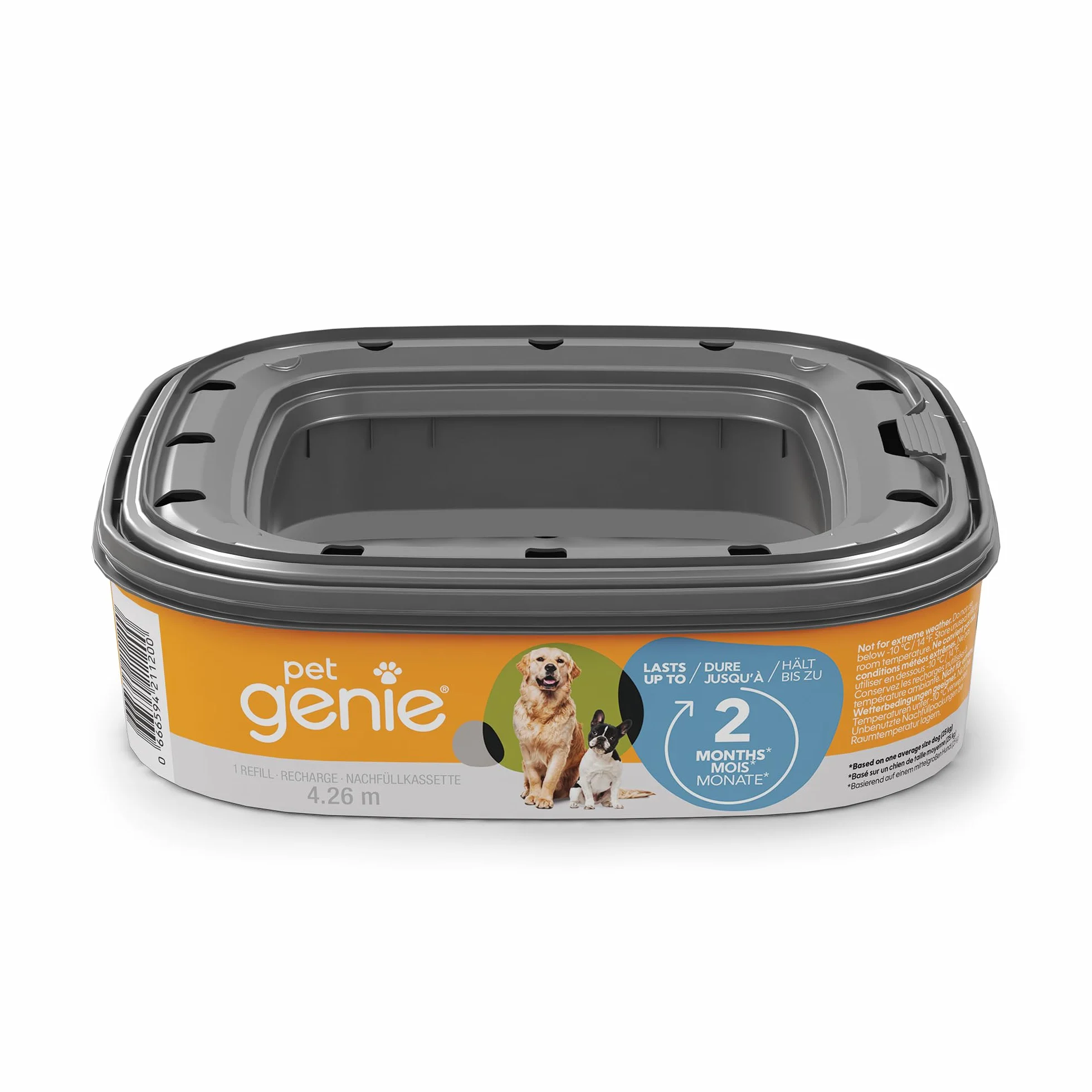 Pet Genie - Worek uzupełniający dla psów na śmieci z technologią antyzapachową - w zestawie 1 uzupełnianie, które trwa do 2 miesięcy