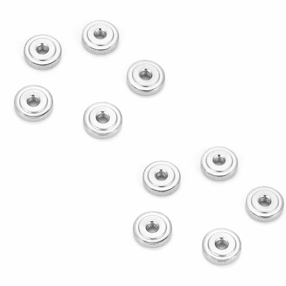 10 Sztuk Nakrętka Radełkowana, Okrągłe Nakrętki Radełkowane, Gb807 M3 M4 M5 M6 M8 M10 Nakrętka Radełkowana Ze Stali Węglowej Nakrętki Radełkowane (M8 （10 Sztuk）)