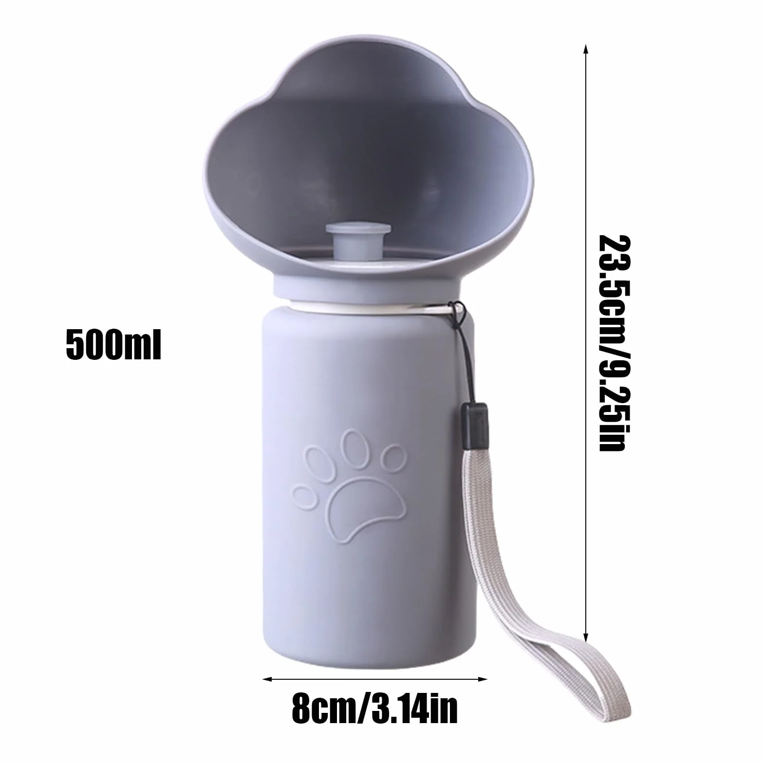 Foldable Leak-Proof Dog Water Bottle for Outdoor Travel Hiking Camping