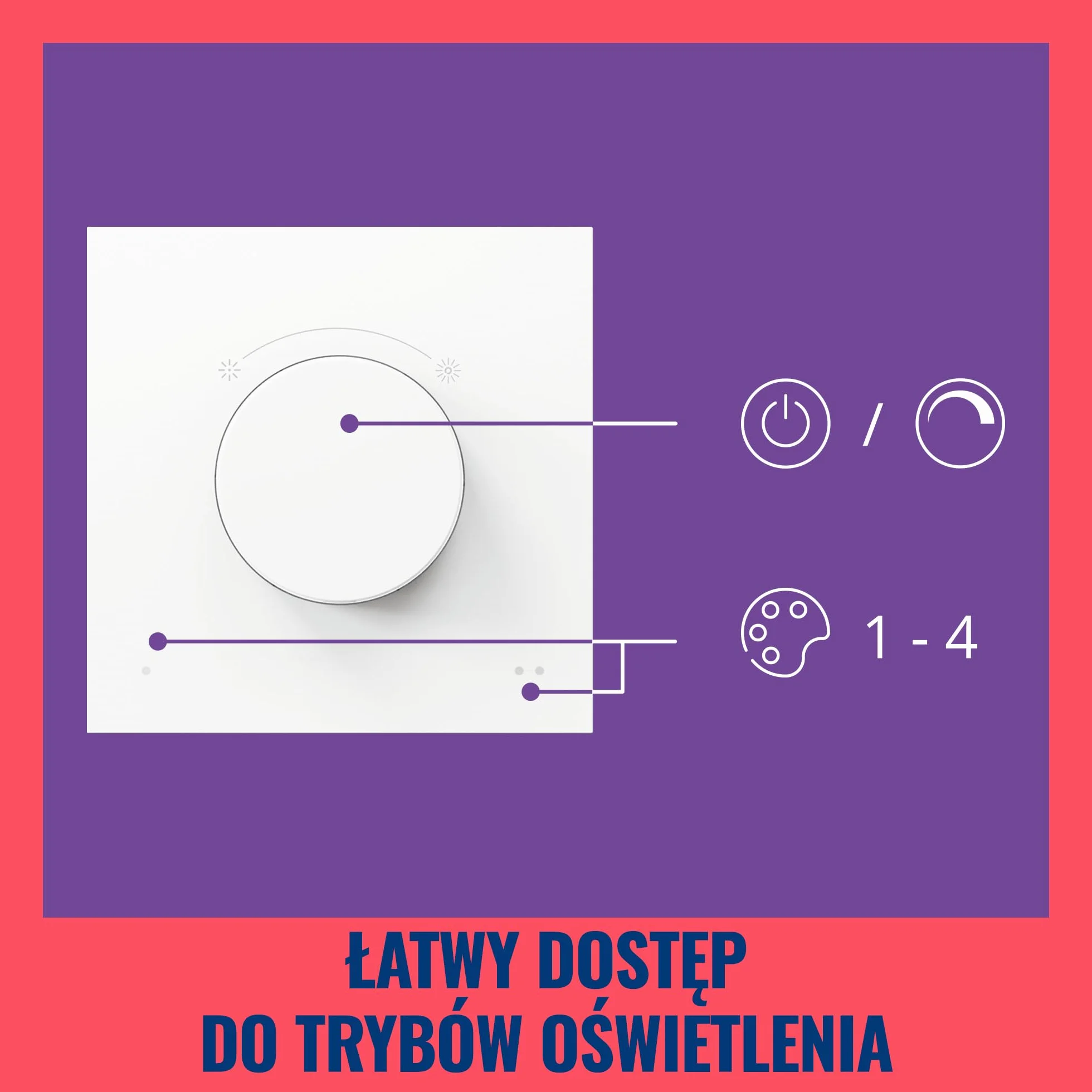 Inteligentny przełącznik pokrętłowy WiZ - przenośne ściemnianie i sterowanie scenami za pomocą jednego gestu, ładowany przez USB, z możliwością sterowania wszystkimi lampami „Connected by WiZ”