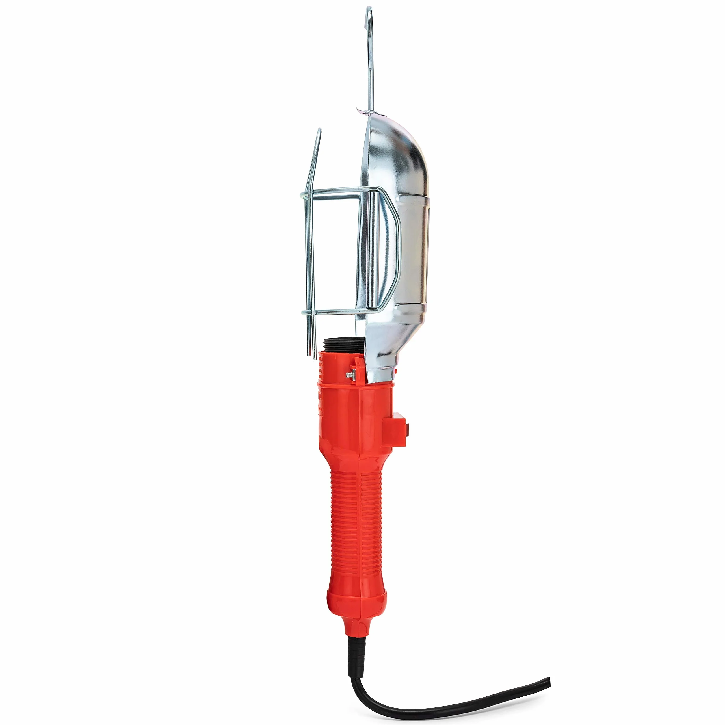 Velamp Przenośna lampa robocza E27 60 W z kablem 10 m pomarańczowa