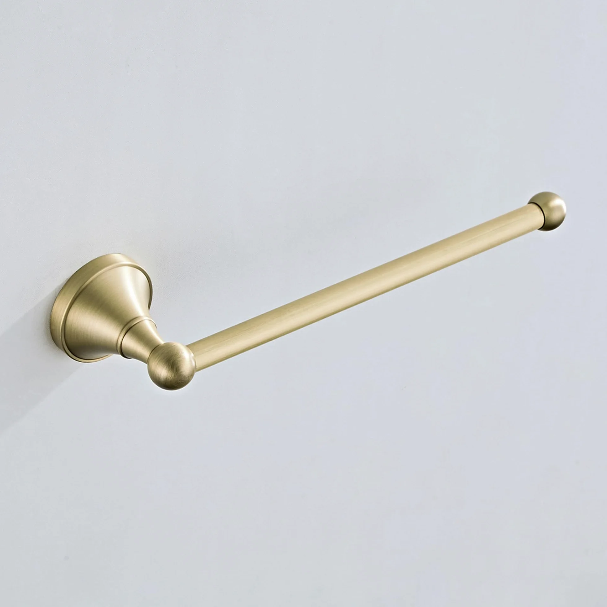 Flybath Otwarty wieszak na ręczniki, antyczny mosiądz, wieszak ścienny, 29 cm, szczotkowany brąz