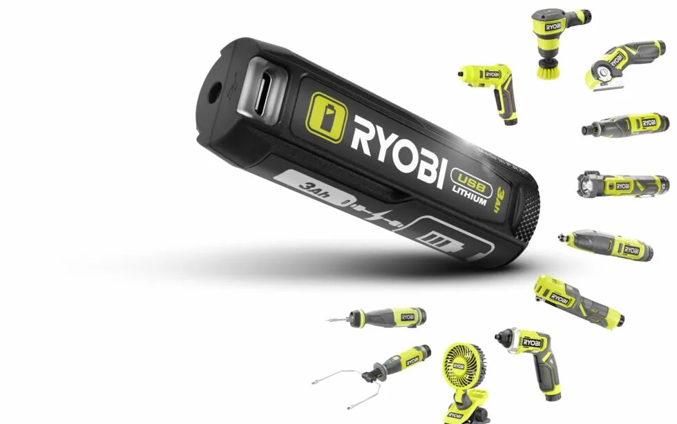 RYOBI Lupa podświetlana 4V USB Lithium - 2 intensywności: 60/200 lumenów - Powiększenie x 3 - (Sprzedawane bez baterii) - RML4-0
