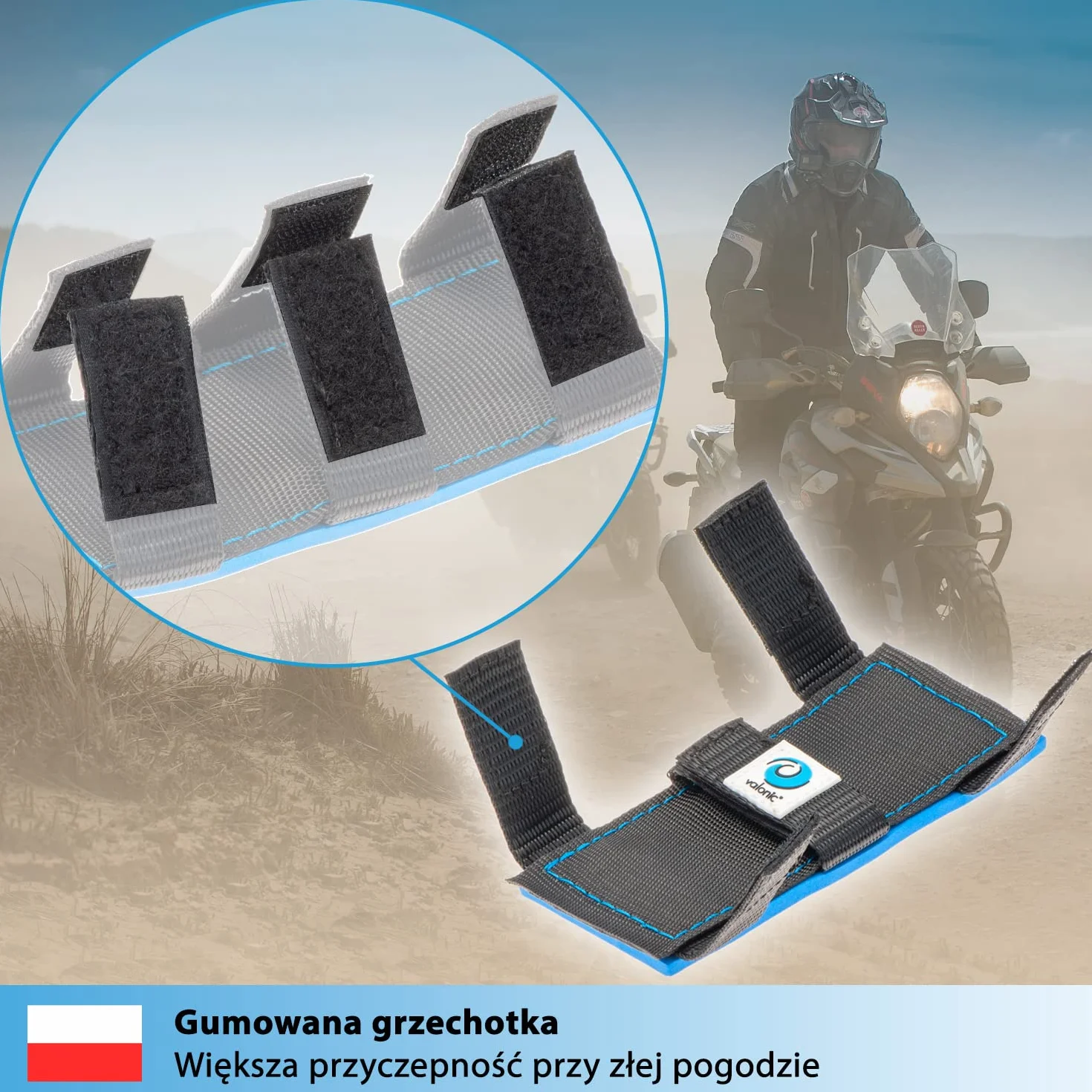 valonic KOALA - 4x ochraniacze krawędzi do paska mocującego - poduszka neoprenowa, zestaw ochrony krawędzi z zapięciem na rzep - do SUP, kajaka - szerokość paska do 60 mm, torba do przechowywania