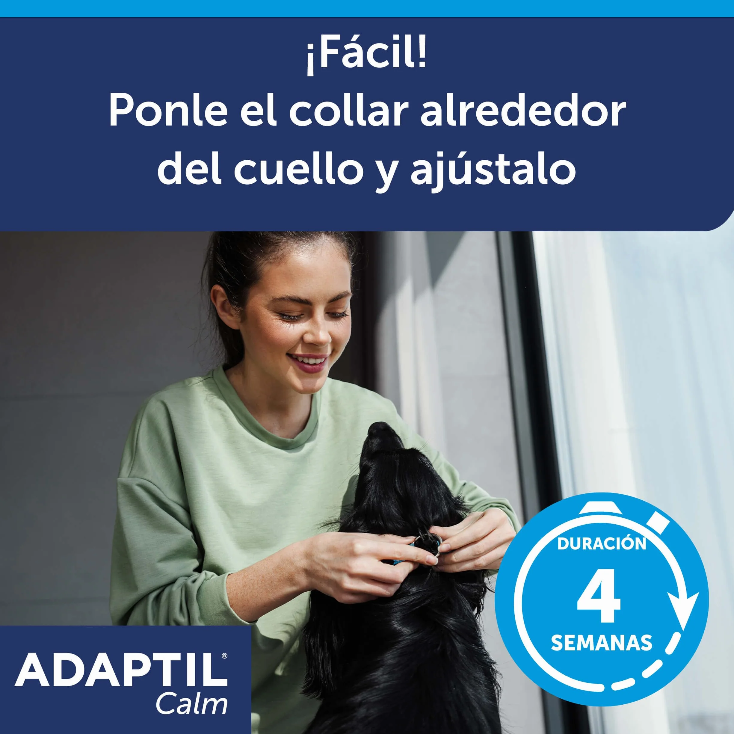 CEVA Adaptil Calm - antystresowy dla psów - lęki, głośne dźwięki, nauka, adopcja - obroża S dla małych psów