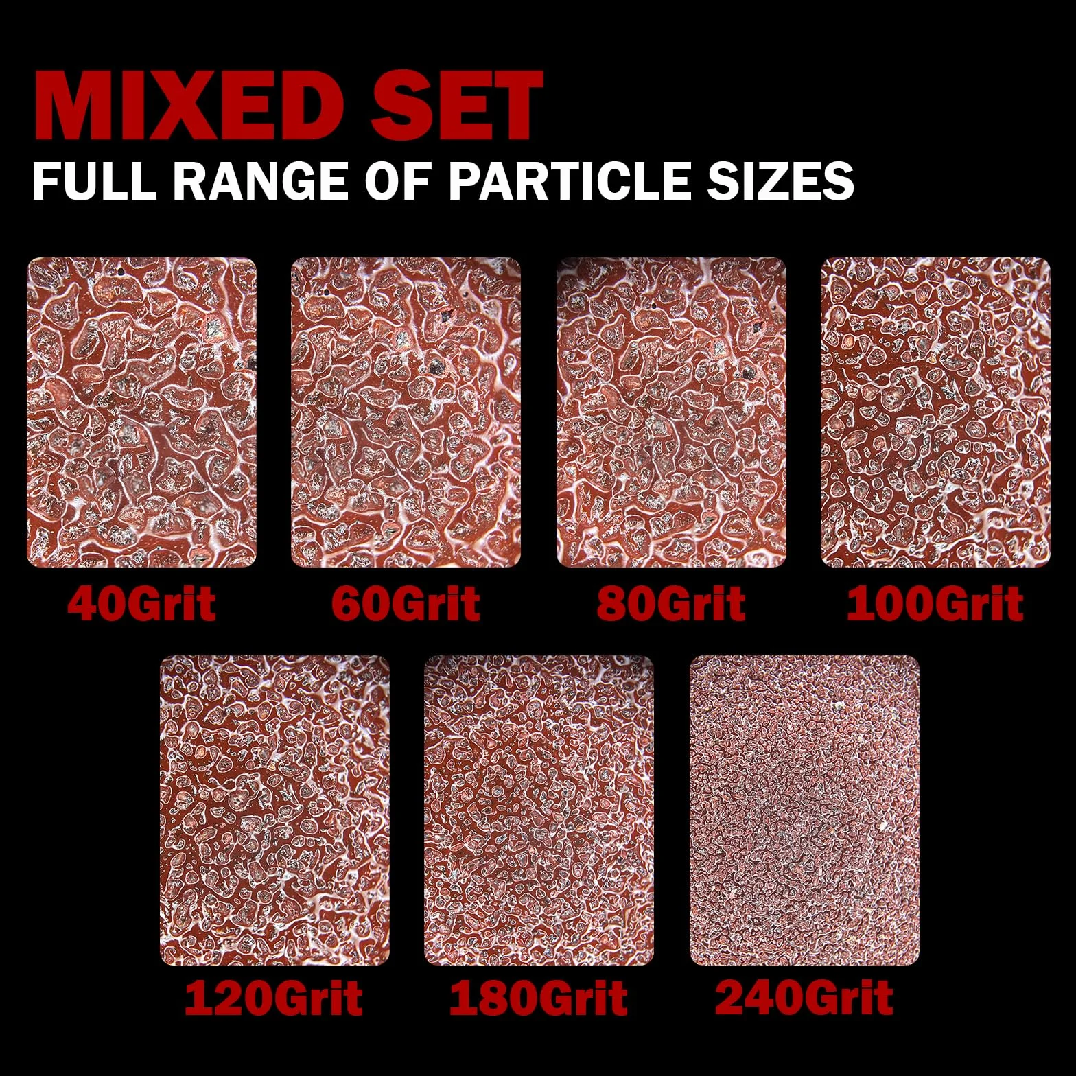 60 sztuk papieru ściernego z rzepem, ziarnistość 60, 6 otworów 115x101 mm do szlifierek oscylacyjnych