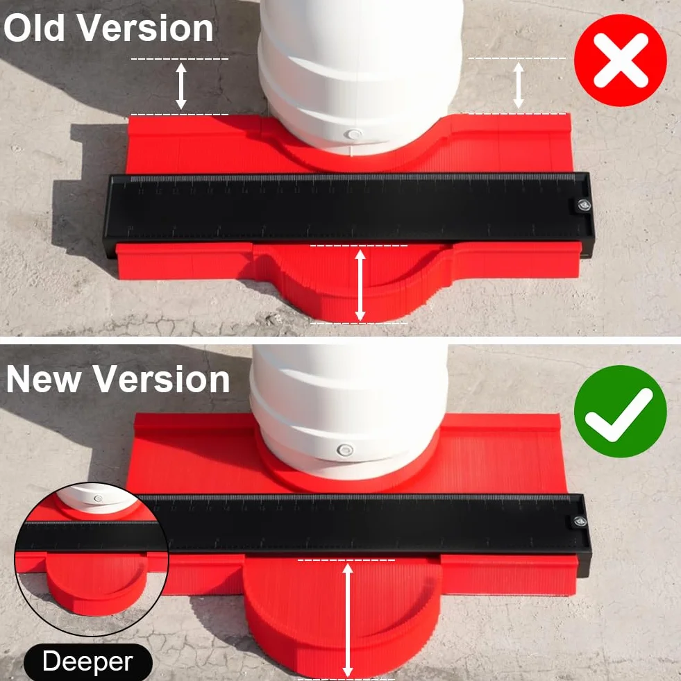 flintronic kontur miernik duplikator 25 cm plastikowy narzędzie do pomiaru profilu