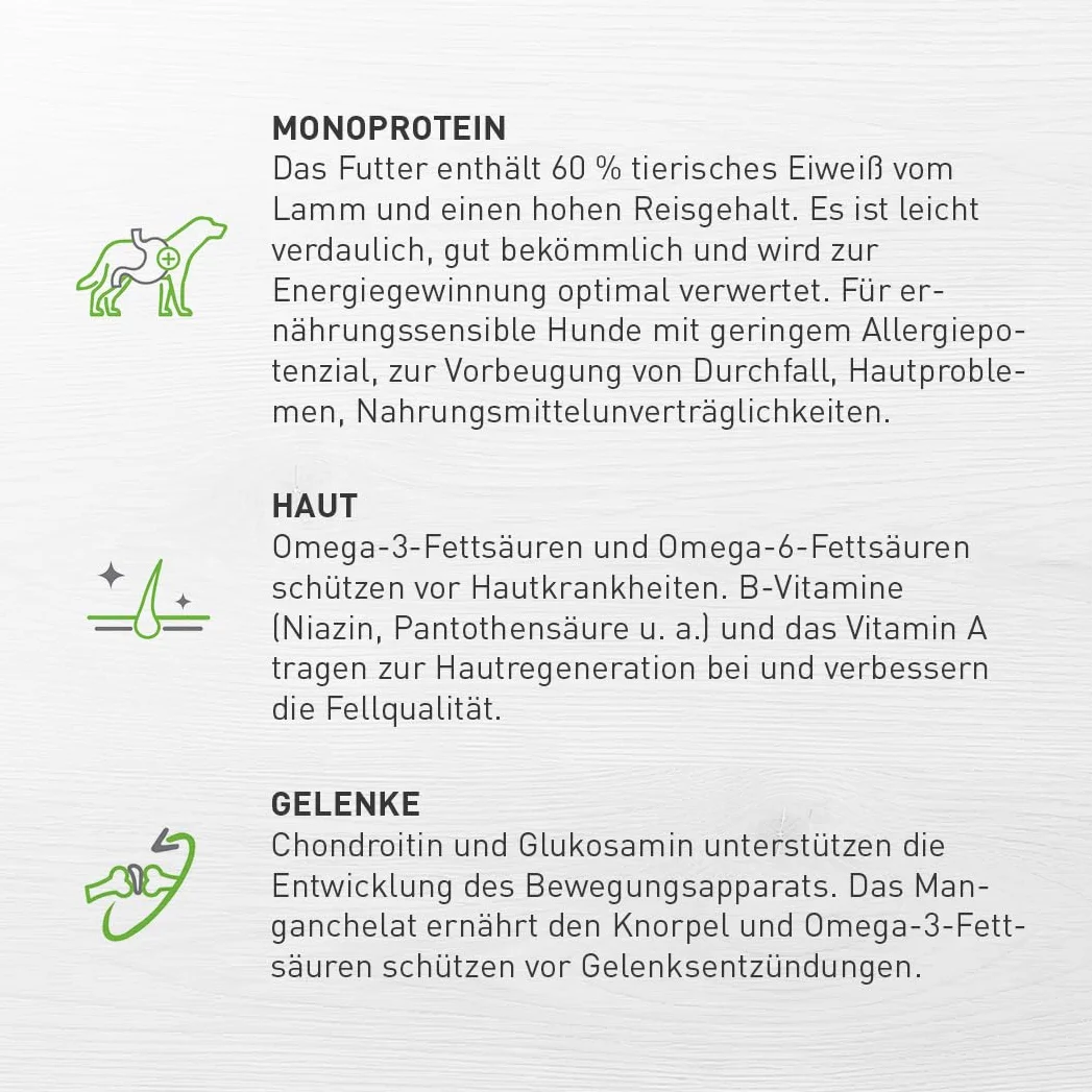 Eminent Lamb & Rice bezglutenowa karma dla psów, bezglutenowa, pełna karma dla dorosłych i psów wszystkich ras, 15 kg