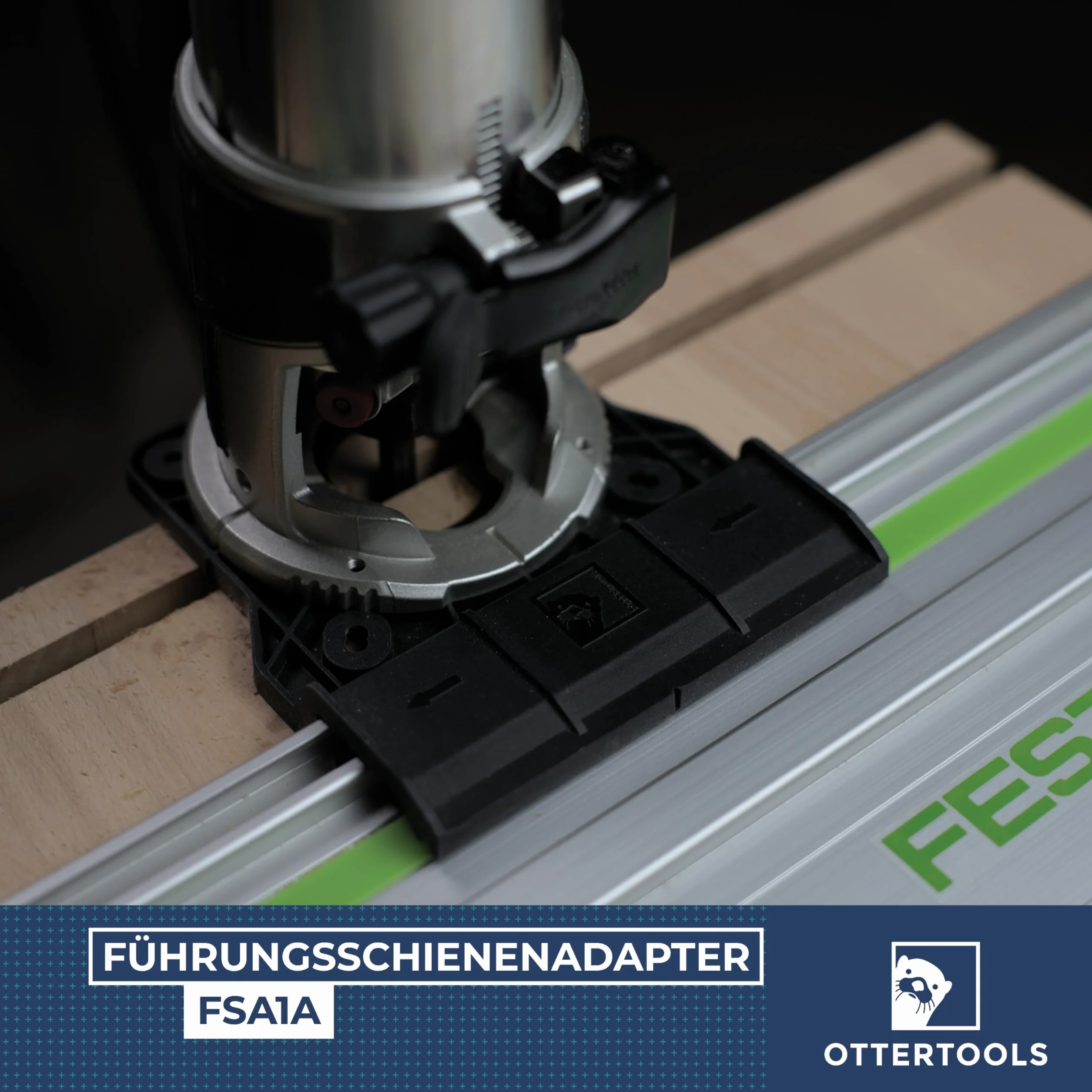 Adapter szyny prowadzącej FSA1A do frezarki górnowrzecionowej – Makita RT0700 DRT50 Bosch GKF550 Milwaukee FTR8