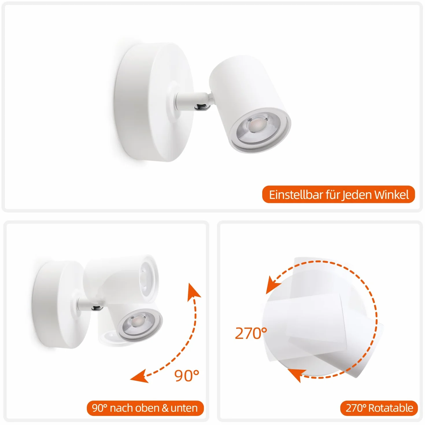 da LIGHT Lampa punktowa sufitowa LED CCT 1 źródło światła biała