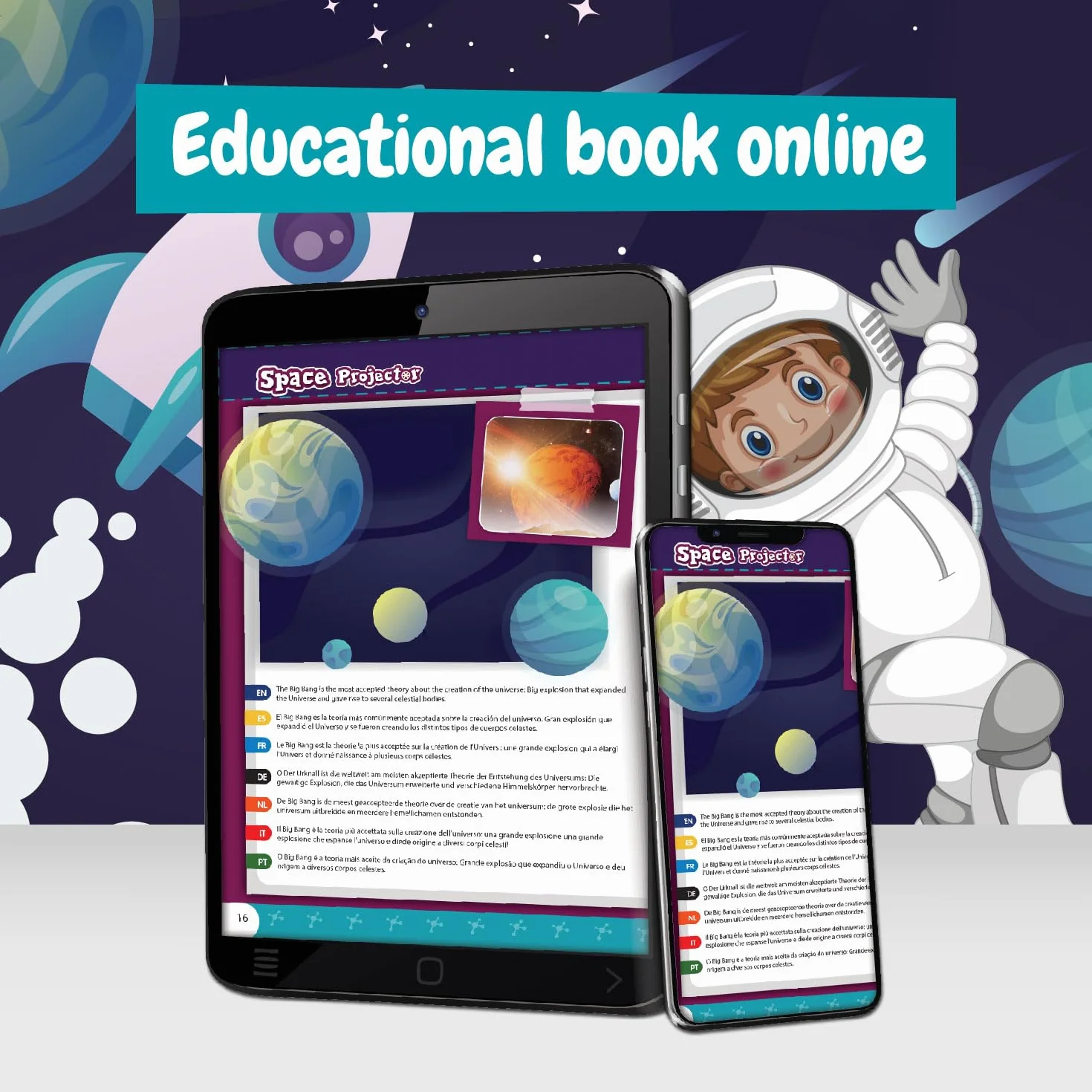Science4you Projektor kosmiczny dla dzieci – projektor układu słonecznego i planetarnego dla dzieci, projektor planetarny, zabawki i gry kosmiczne, prezent dla chłopca i dziewczynki 4+ lat