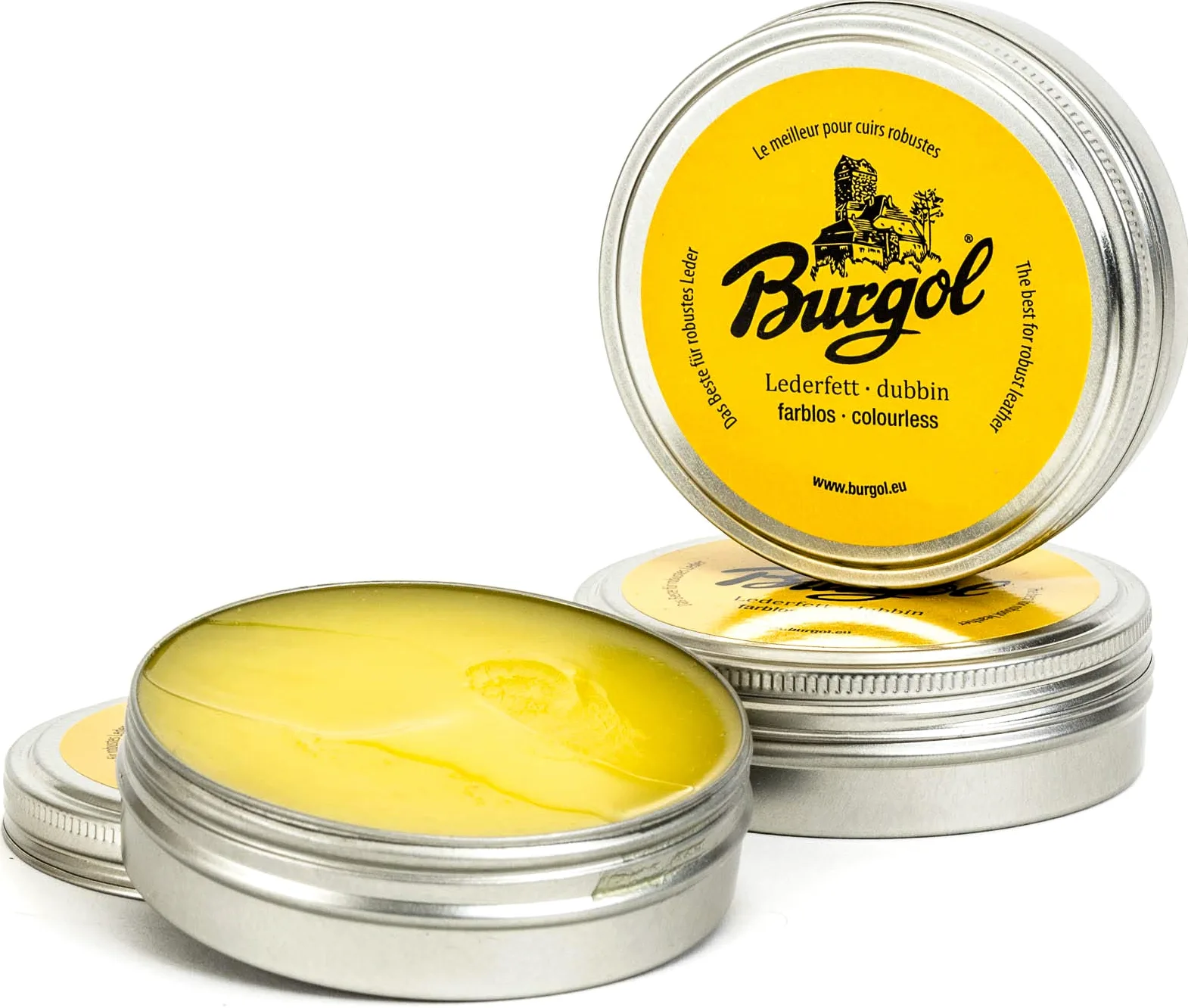 Burgol Smar do skóry Dubbin bezbarwny 100 ml puszka blaszana
